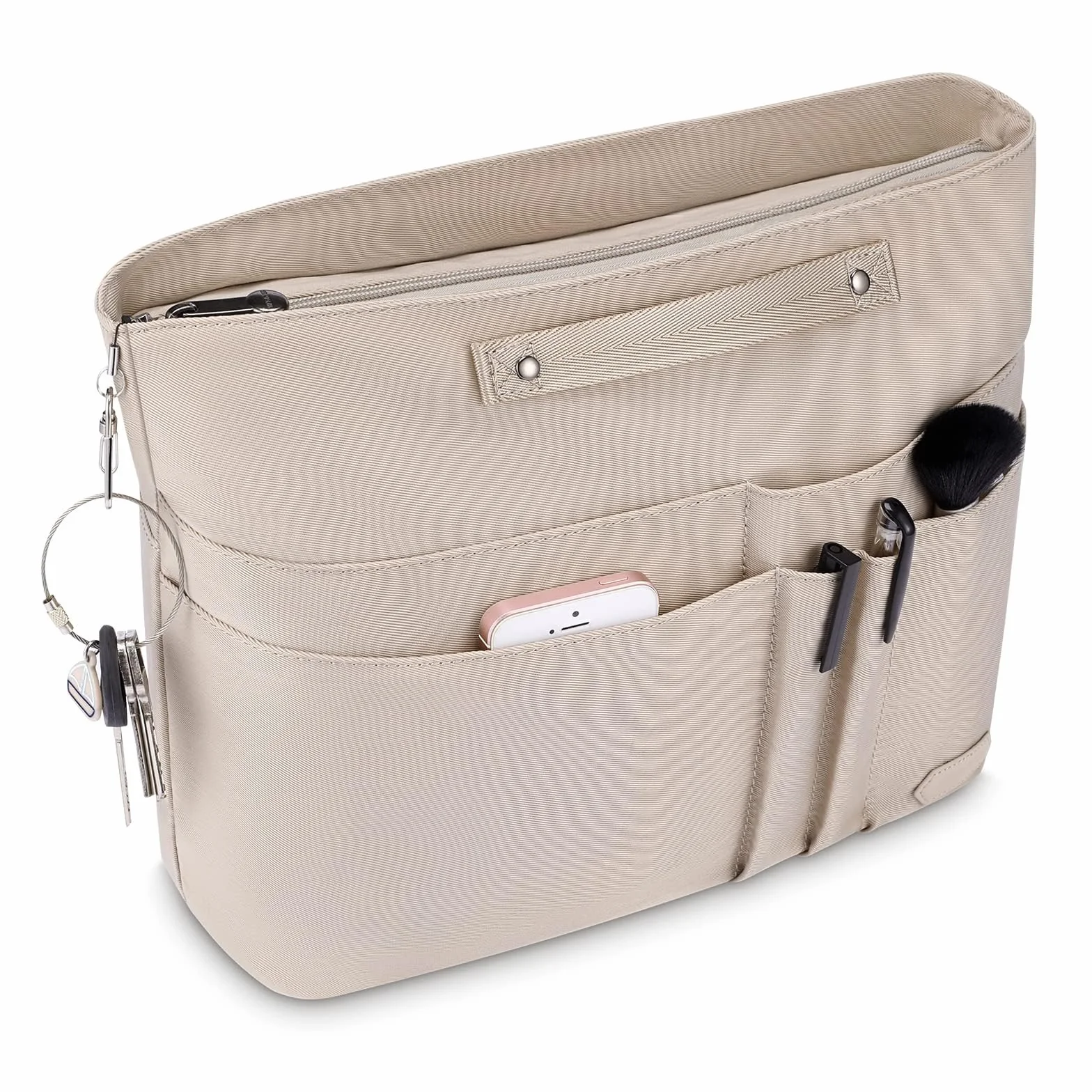 Organisateur de Sac à Main pour Femme en Polyester, avec Fermeture Éclair, Intérieur pour Sac à Main