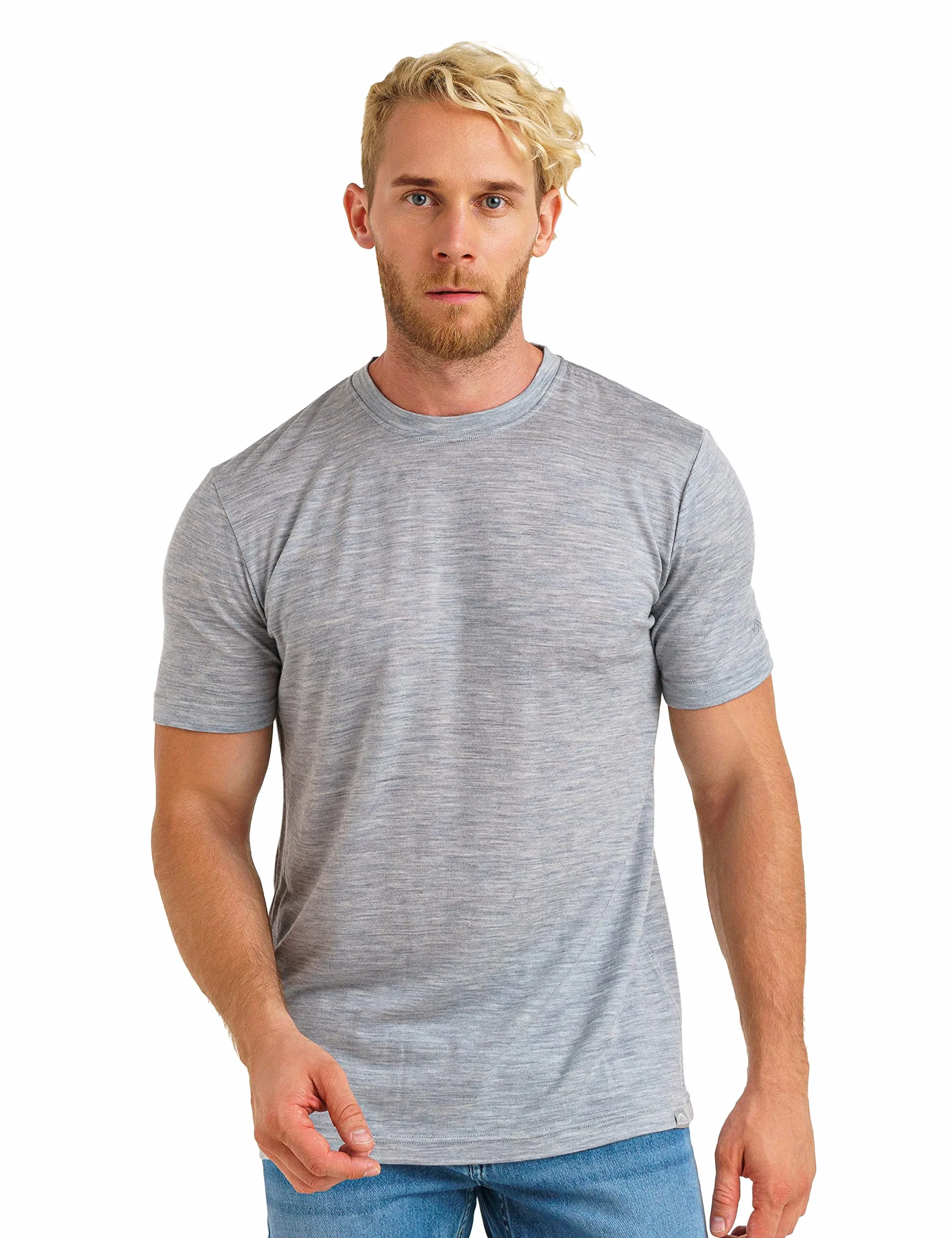 Merino.tech T Shirt Merinos Homme 100% Laine Merinos Lightweight