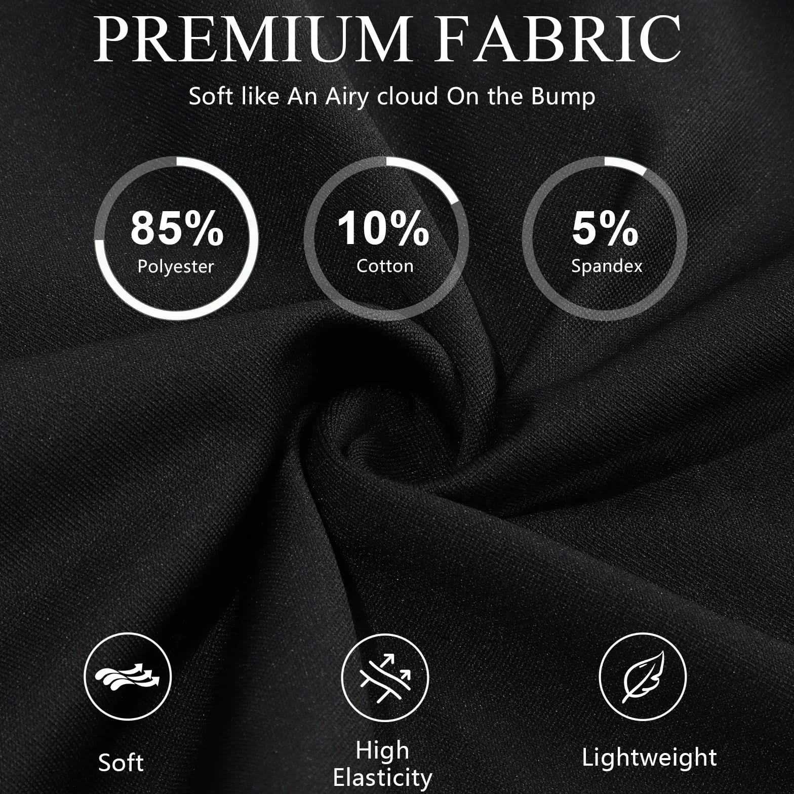 Shorts de maternité pour Femmes avec Ventre de Grossesse Risipu