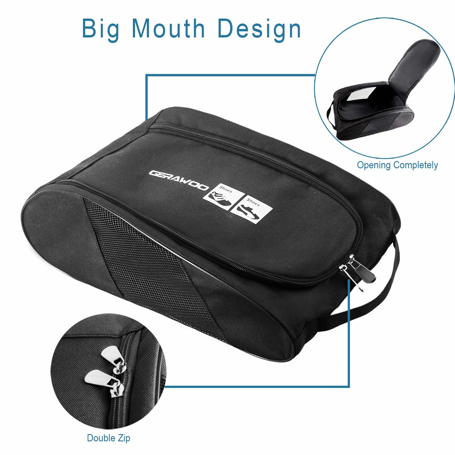 Sac à Chaussures de Football Golf Basketball, Housse Rangement Chaussures de Voyage Portable