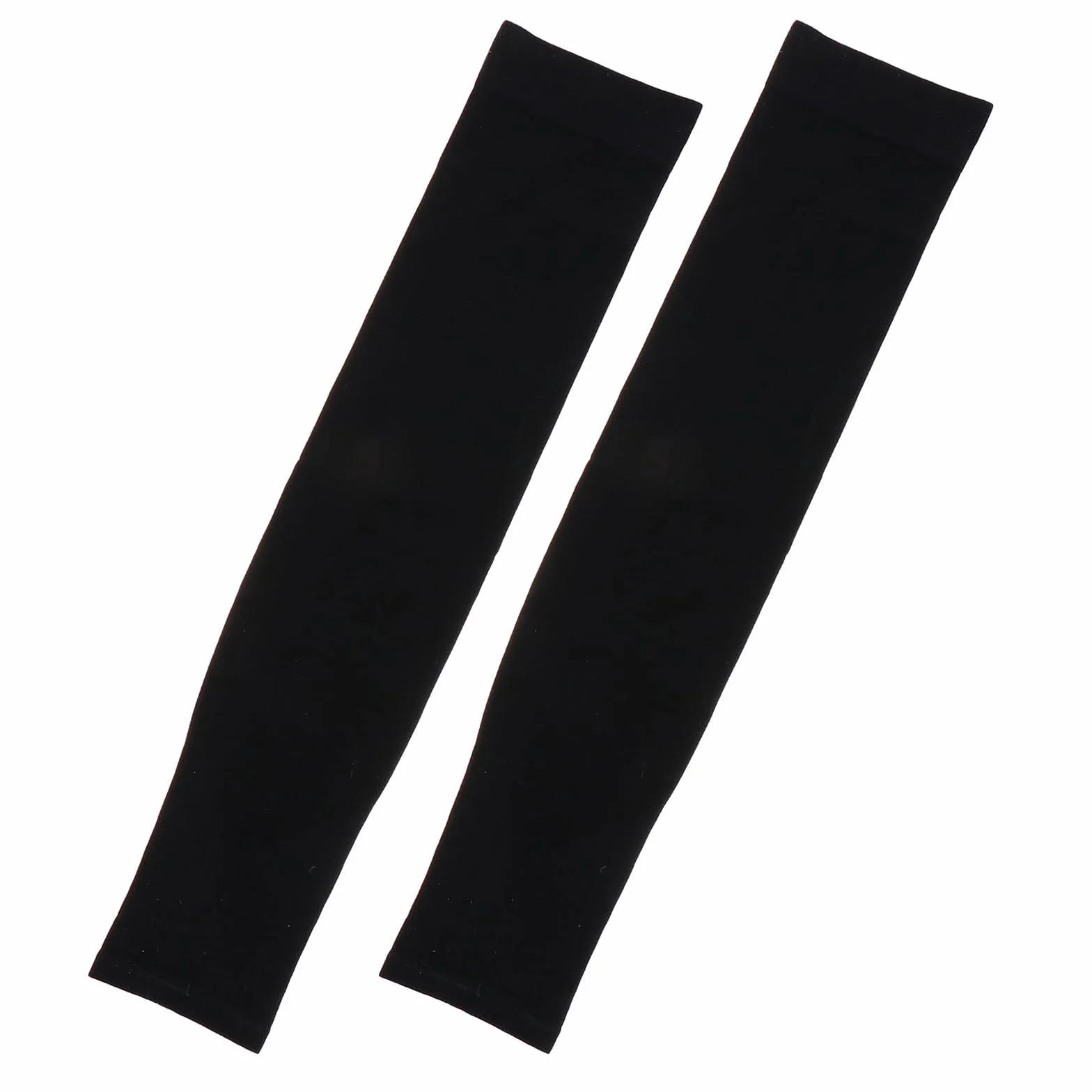 GANAZONO Lot de 2 Protège-Jambes Anti-Uv en Tissu Glace Manchons de Cyclisme Élastiques Noir