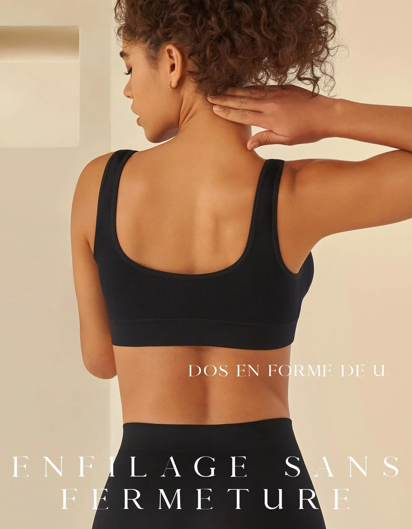SIMIYA Soutien Gorge sans Armature Brassière Femme Grande Taille Sport Confortable