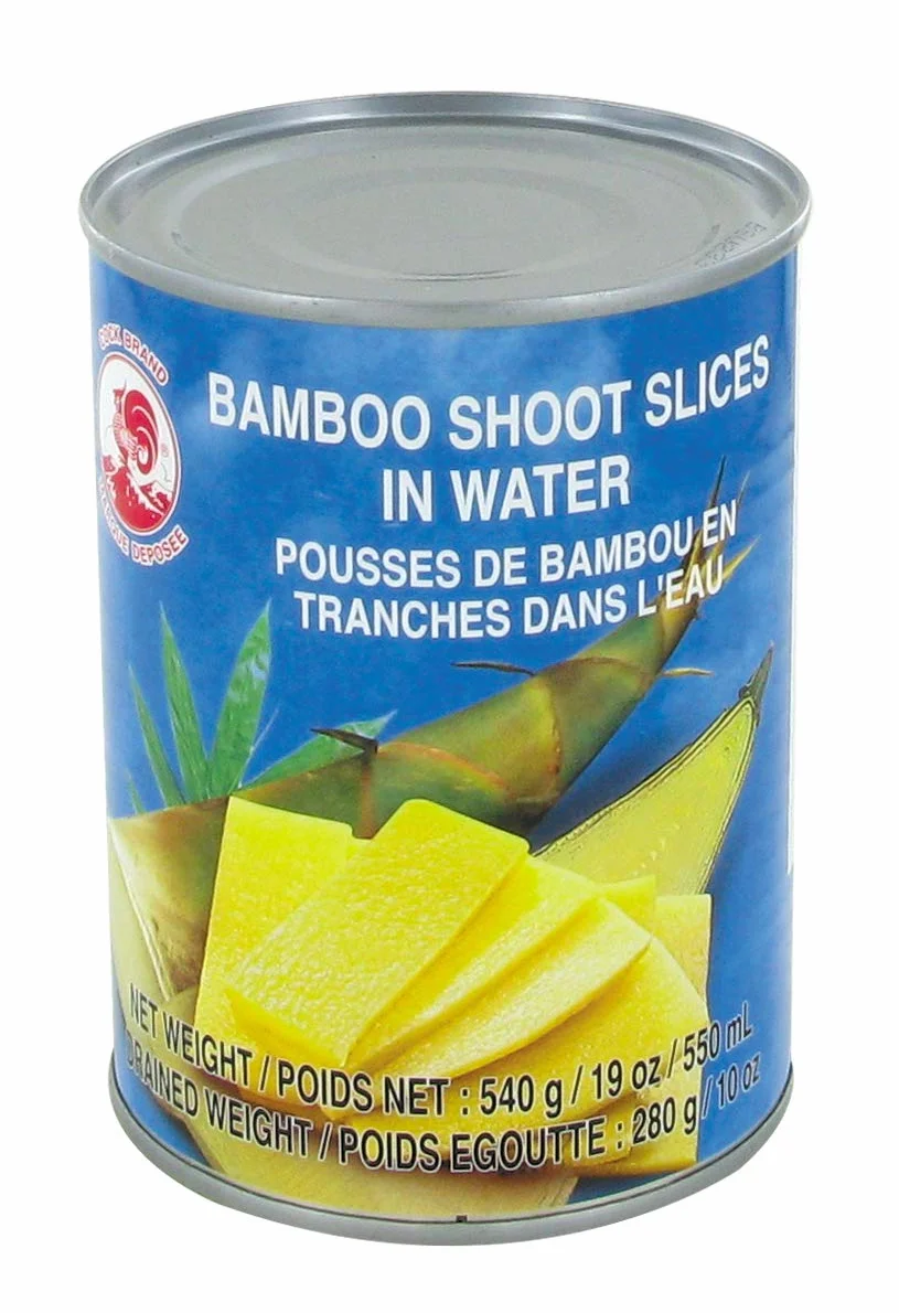 COQ Pousses de bambou en tranches en conserve 540G (Lot de 4 boîtes)