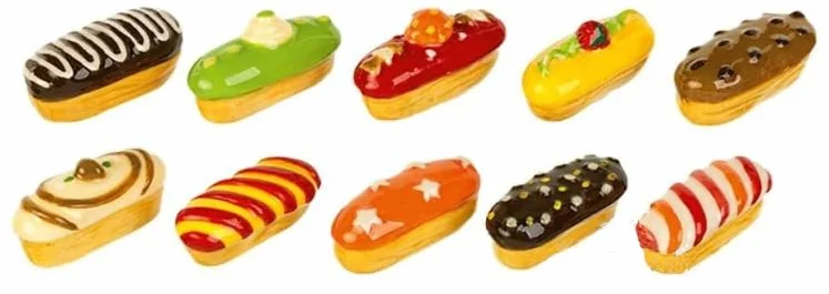 fèves thème Les éclairs - Fèves de Collection pour Galette de Rois Epiphanie - Fèves Multicolores