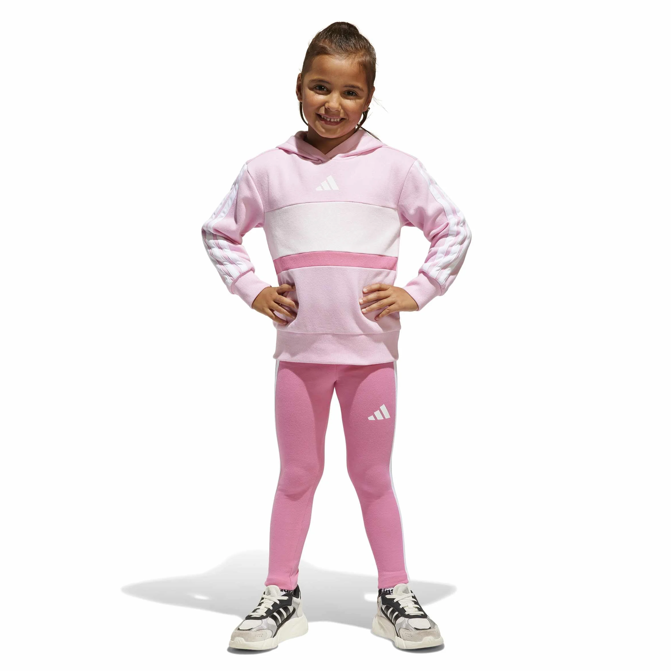 adidas Survêtement Fille Tiberio 3 Stripes Fleece Leggings Set