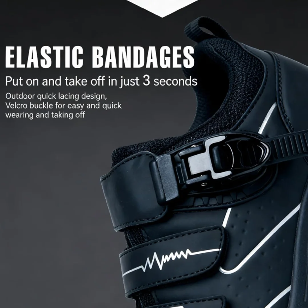 Chaussures de Cyclisme Hommes VTT Vélo de Montagne Respirantes Compatible Pédales SPD 36-47
