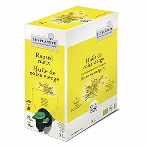 Epicerie salée Bio Planète - Huile de colza vierge 3L - unité