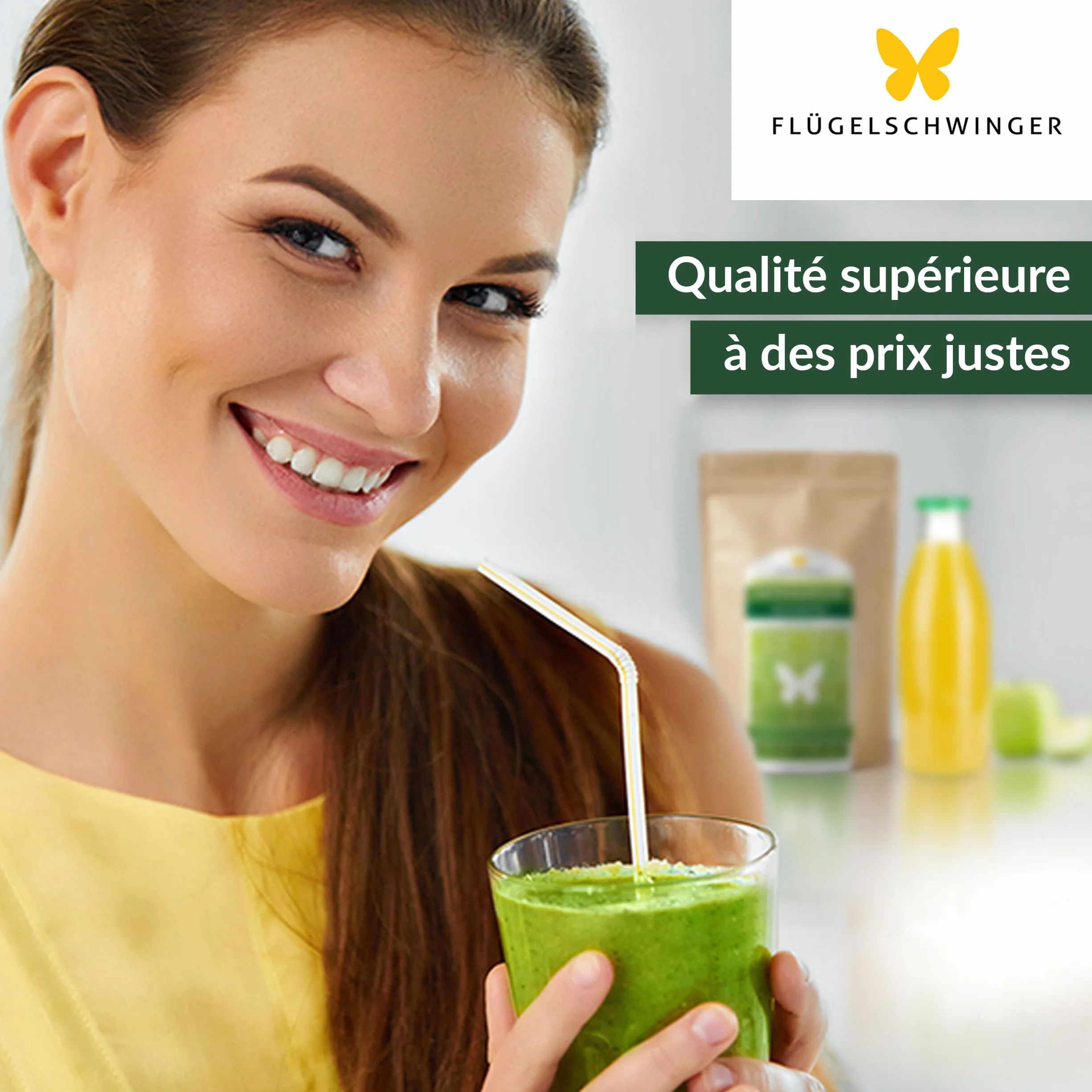 1kg de poudre d'herbe d'orge issue de jeunes herbes, sans additifs, qualité crue, traitement doux à basse température (1000g)