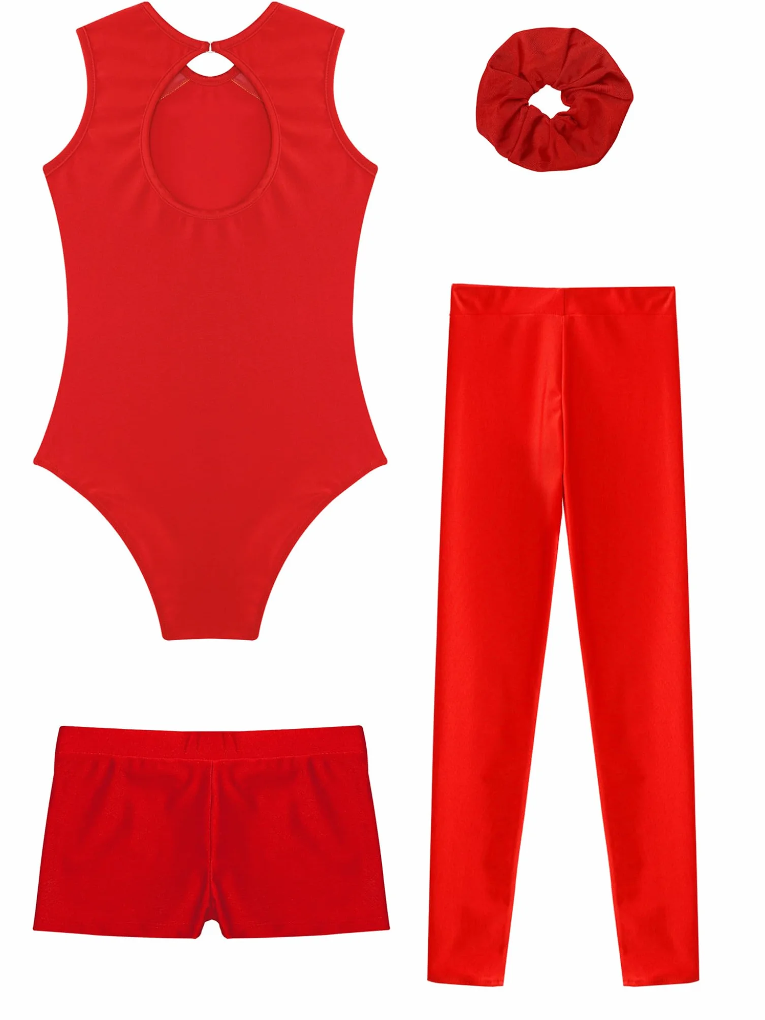 Justaucorps Gymnastique Fille Sans Manches Patinage Body 5-16 Ans