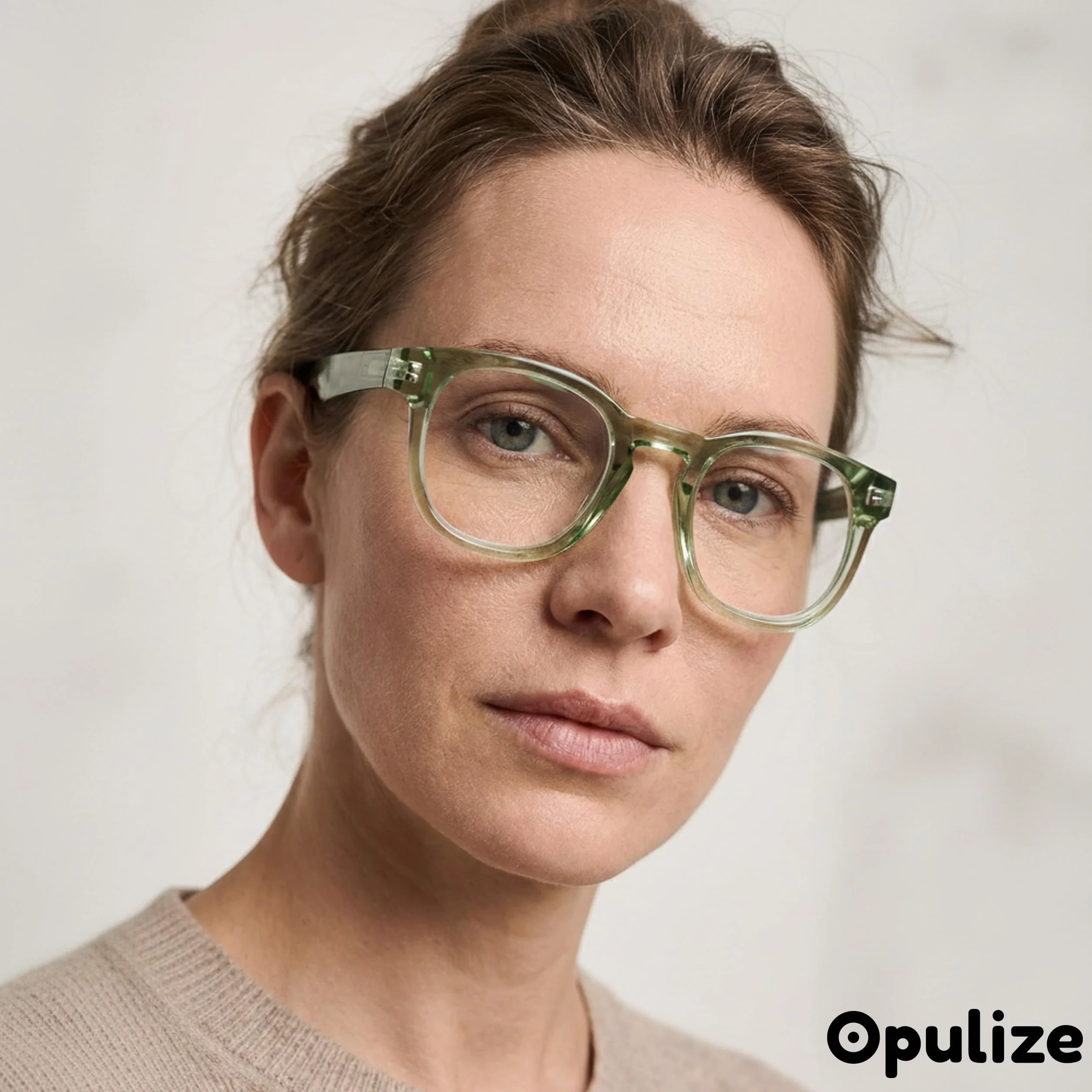 OPULIZE AWE Lunettes de lecture anti-lumière bleue rondes rétro antireflet protection UV Transparent +1.50