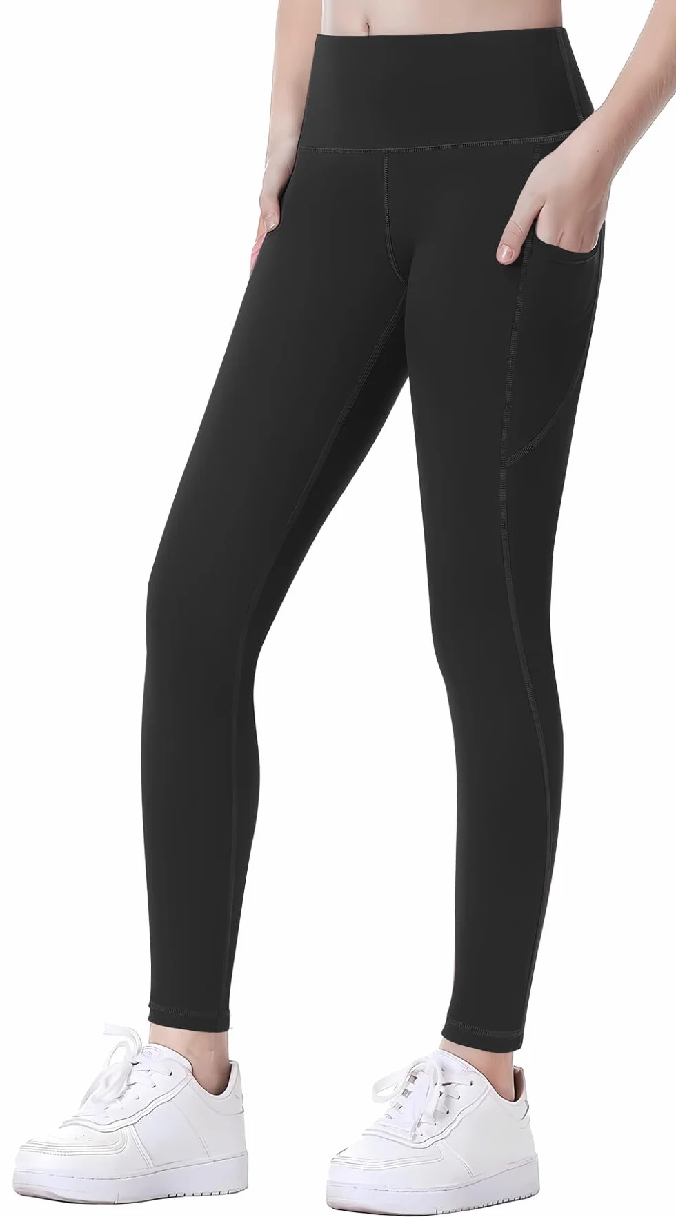 SEAUR Legging de Sport Fille 4-12 Ans Gymnastique Yoga Pantalon Fitness 100-150cm