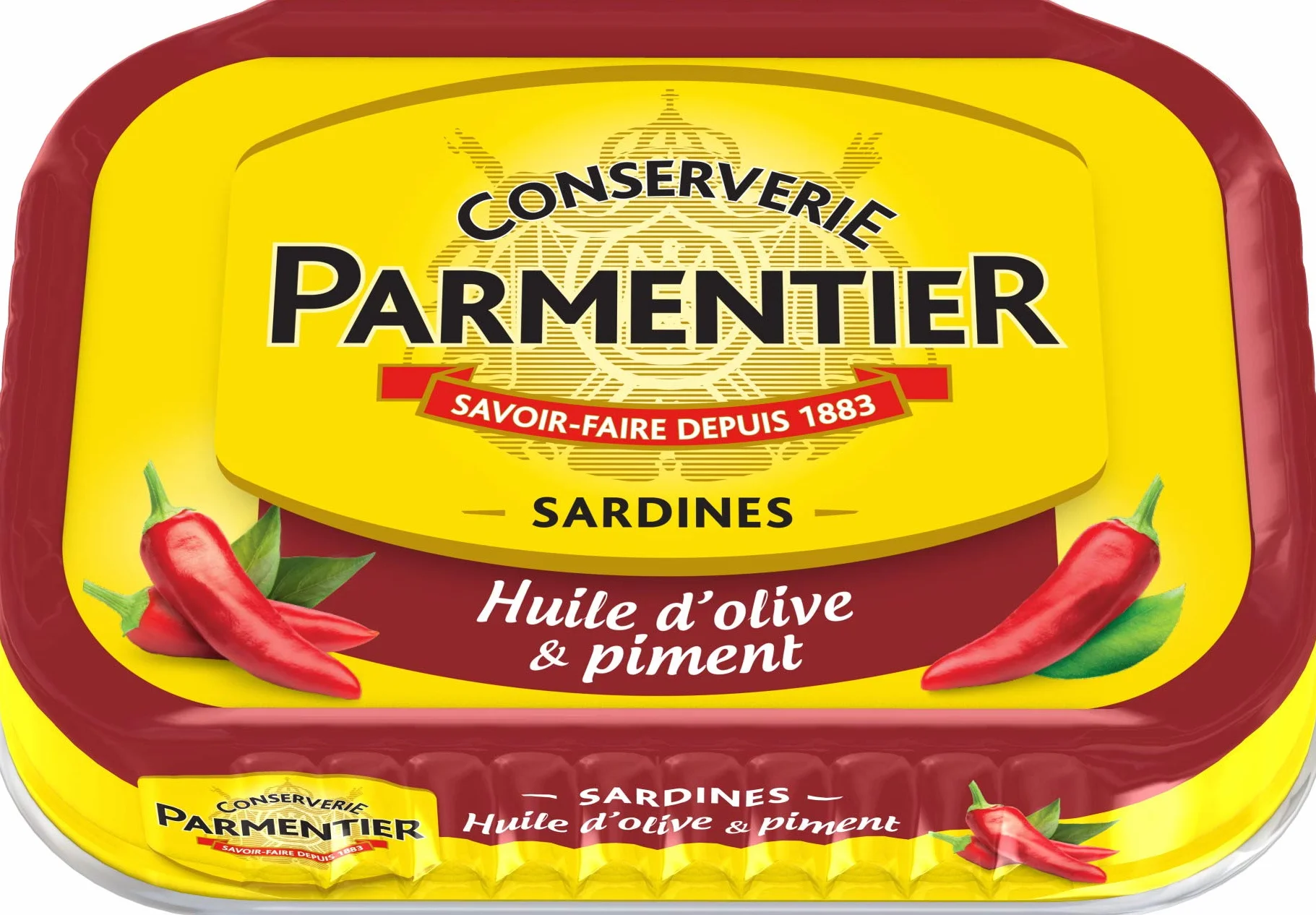Parmentier Sardines Huile d'Olive Piment 1/6 135 g