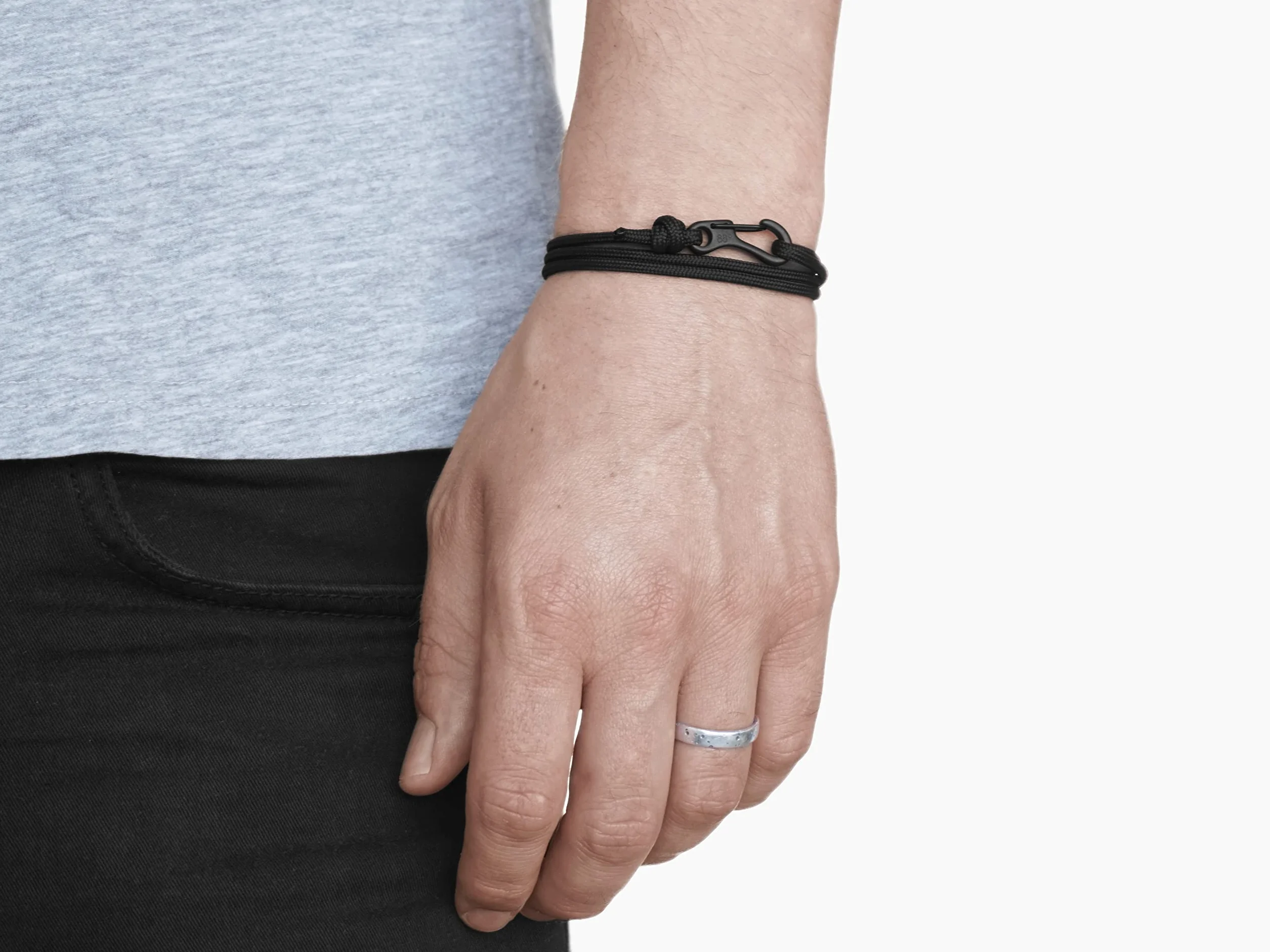 Bracelet d'Escalade Imperméable Réglable avec Mousqueton