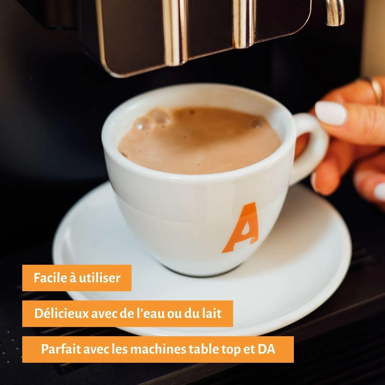 Fountain - Cacao en poudre - Compatible avec toutes les machines tables top et les distributeurs automatiques, à mélanger avec de lʼeau ou dulait - 1 KG