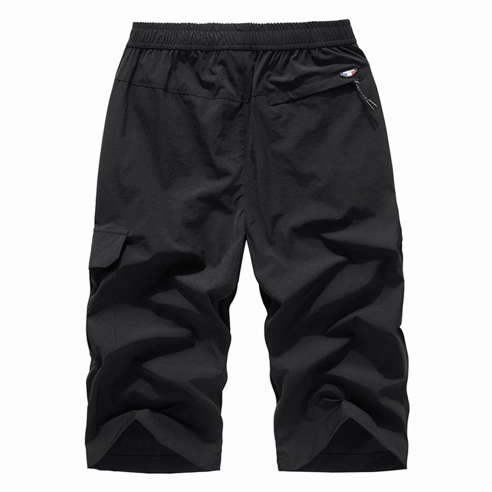 Pantalon court décontracté pour homme séchage rapide respirant poches zippées