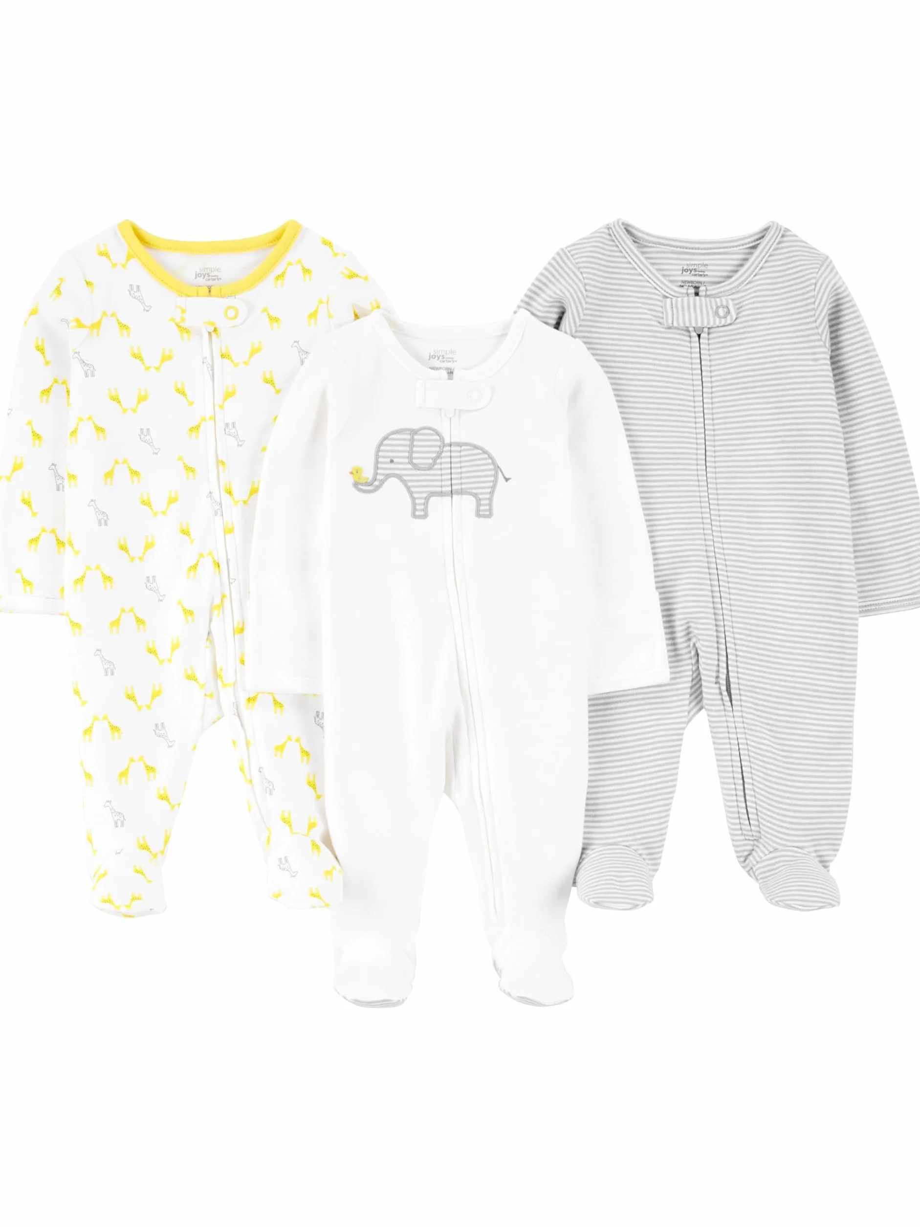 Simple Joys by Carter's 3-Pack Sleep and Play Dormeuses pour bébés et Tout-Petits