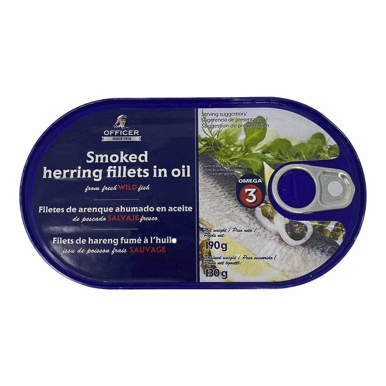 Officier, Filets de harengs fumés 190g