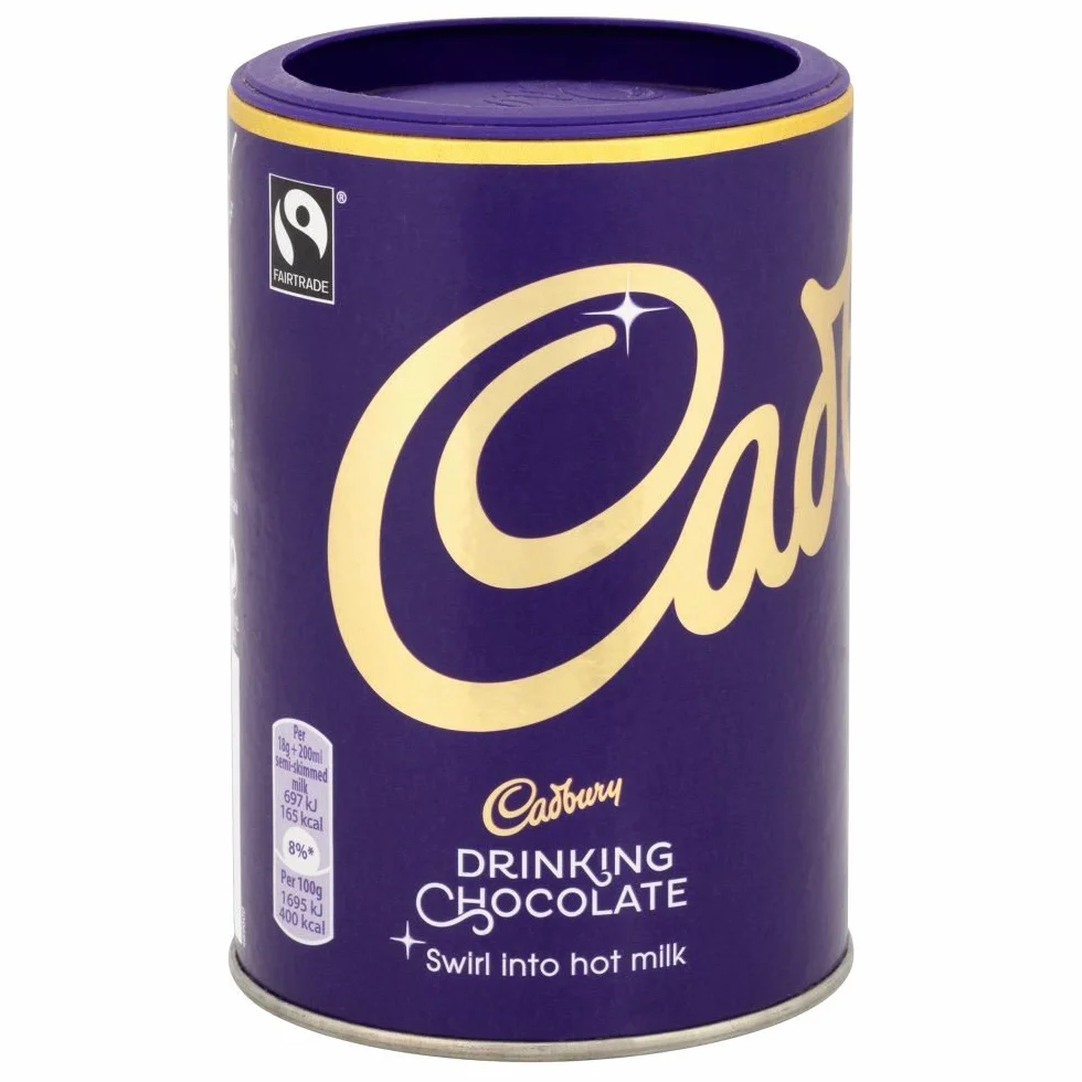 Cadbury - Chocolat en poudre - lot de 2 boîtes de 250 g