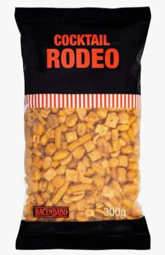 Hacendado Mélange Cocktail Rodeo, Snacks Apéritifs Croustillants, 300g PACK 6