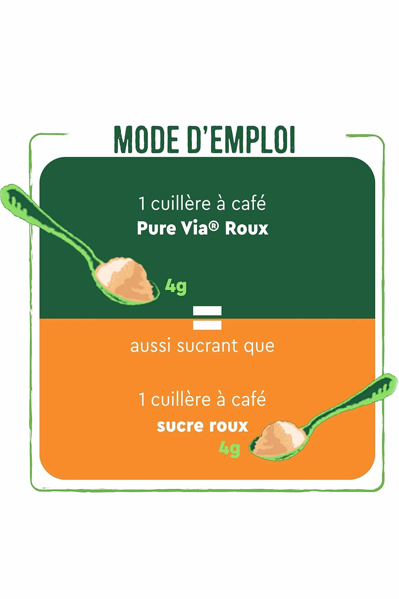 Pure Via Doypack Roux Alternative Naturelle au Sucre Roux, 220g