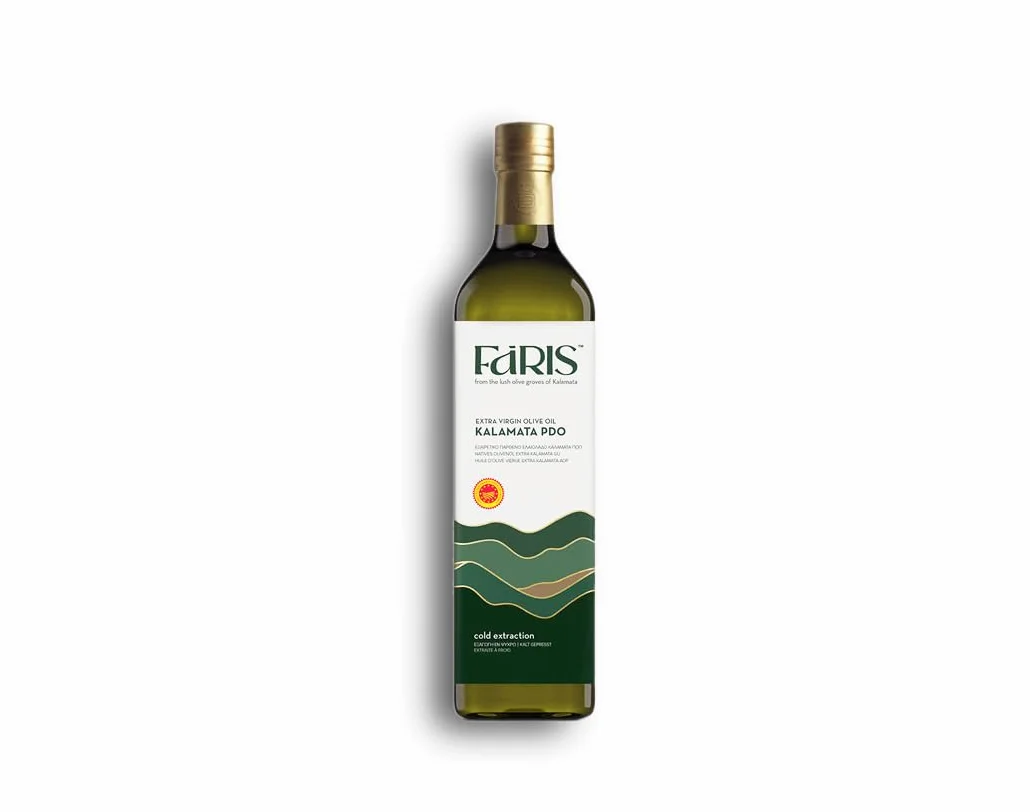 FARIS Huile d'olive extra vierge grecque,Huile d'olive extra vierge Kalamata AOP, pressée à froid,|250 ml