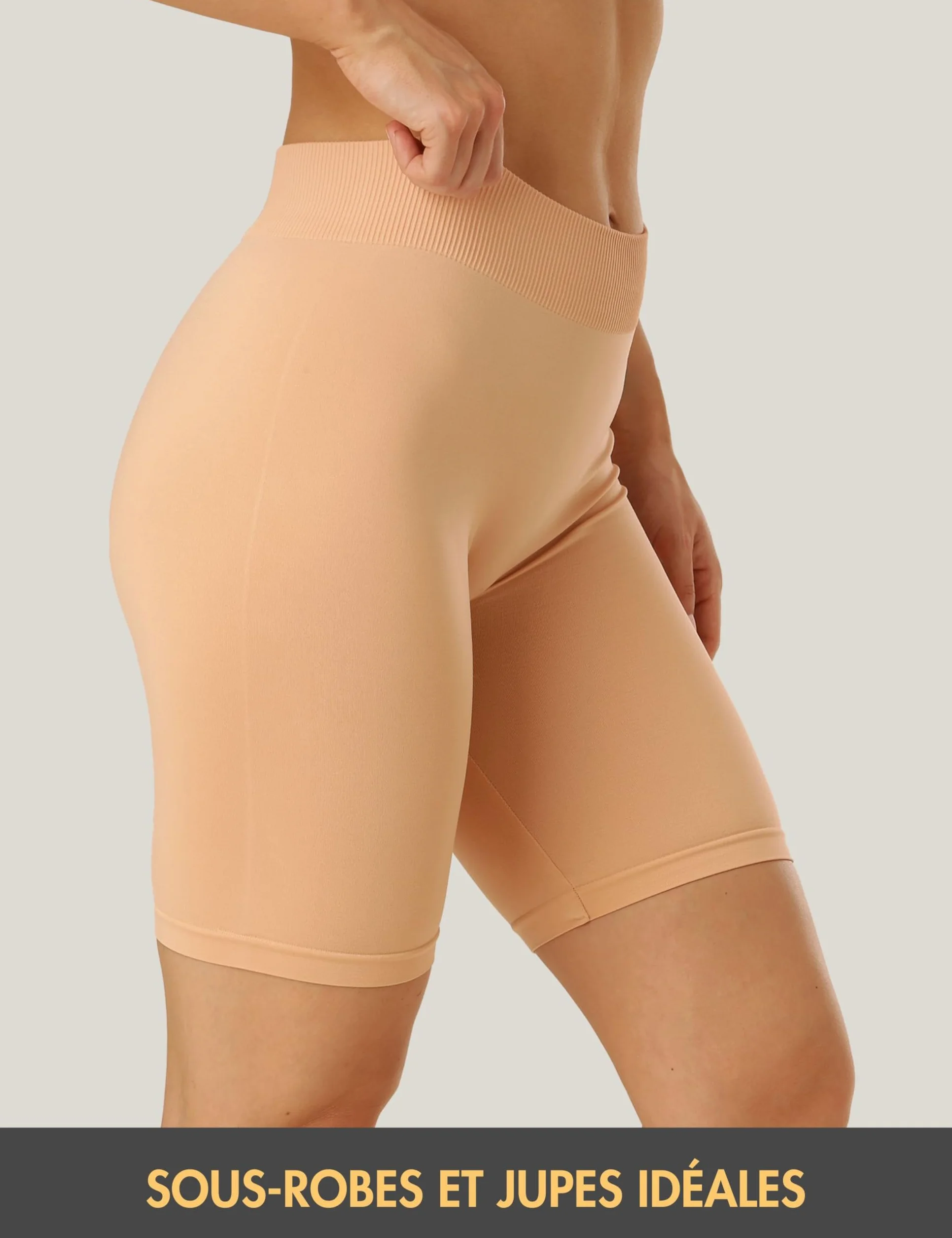 Lot de 3 Leggings Courts pour Femme, Short de Cyclisme, Sous-vêtement Basic Treasure