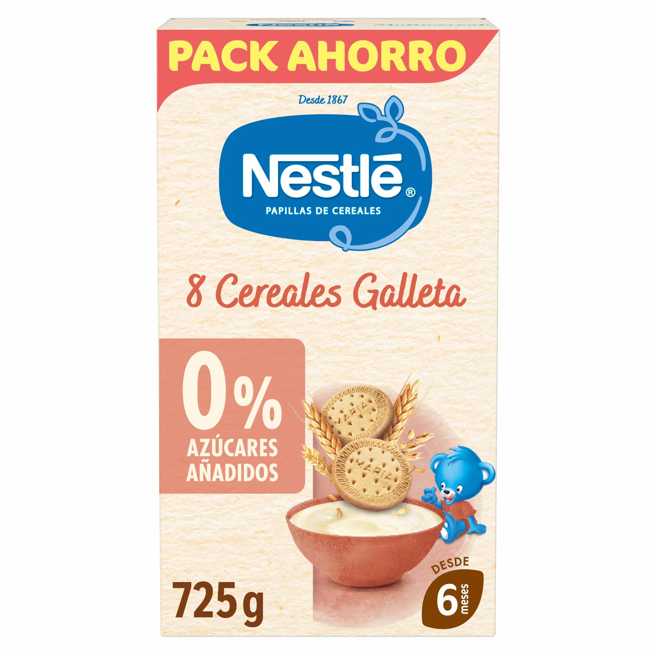 Nestle Papilla 8 céréales avec biscuit, 725 g