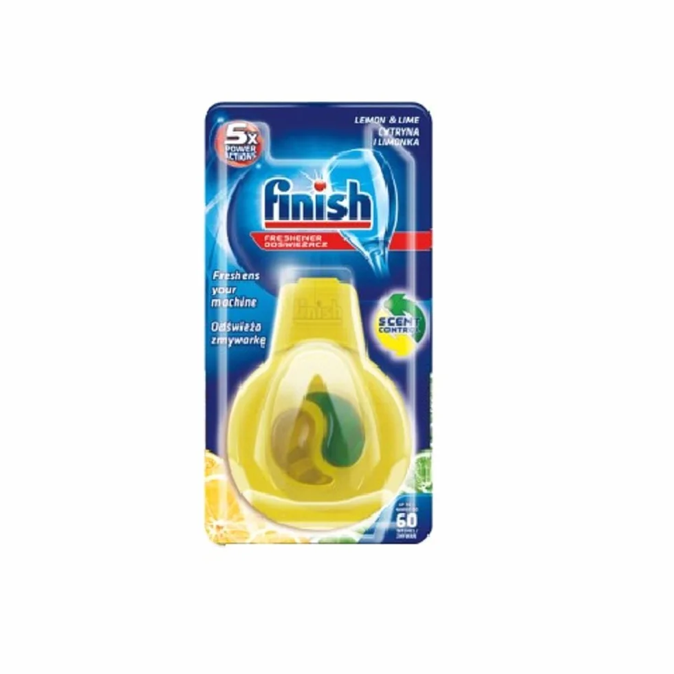 Finish Calgonit Lot de 4 désodorisants pour Lave-Vaisselle au Citron 60 lavages