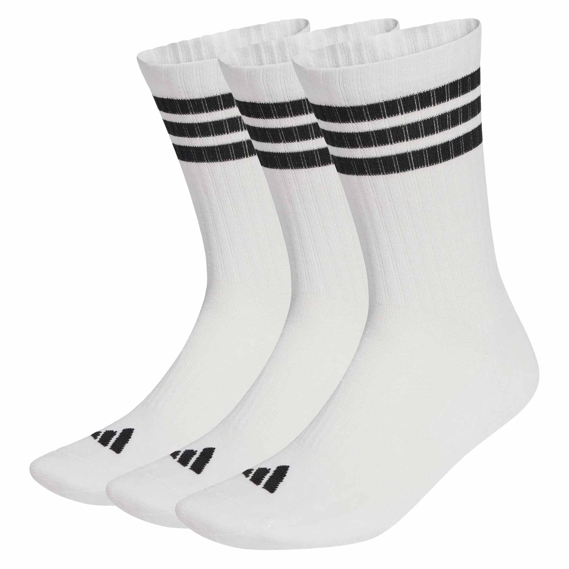 adidas Lot de 3 paires chaussettes mi-mollet rembourrées 3 bandes