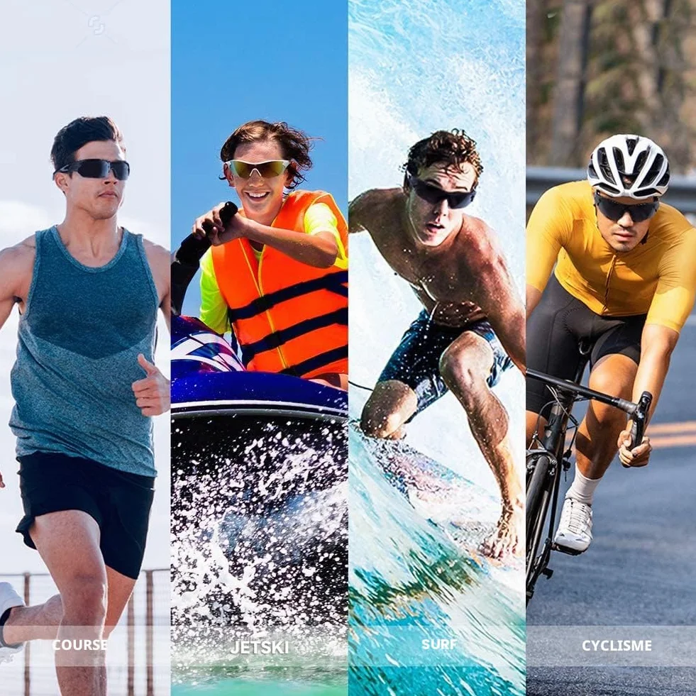 BEACOOL Lunettes de Soleil Sport Polarisées Homme Femme UV400 Protection Cyclisme Velo