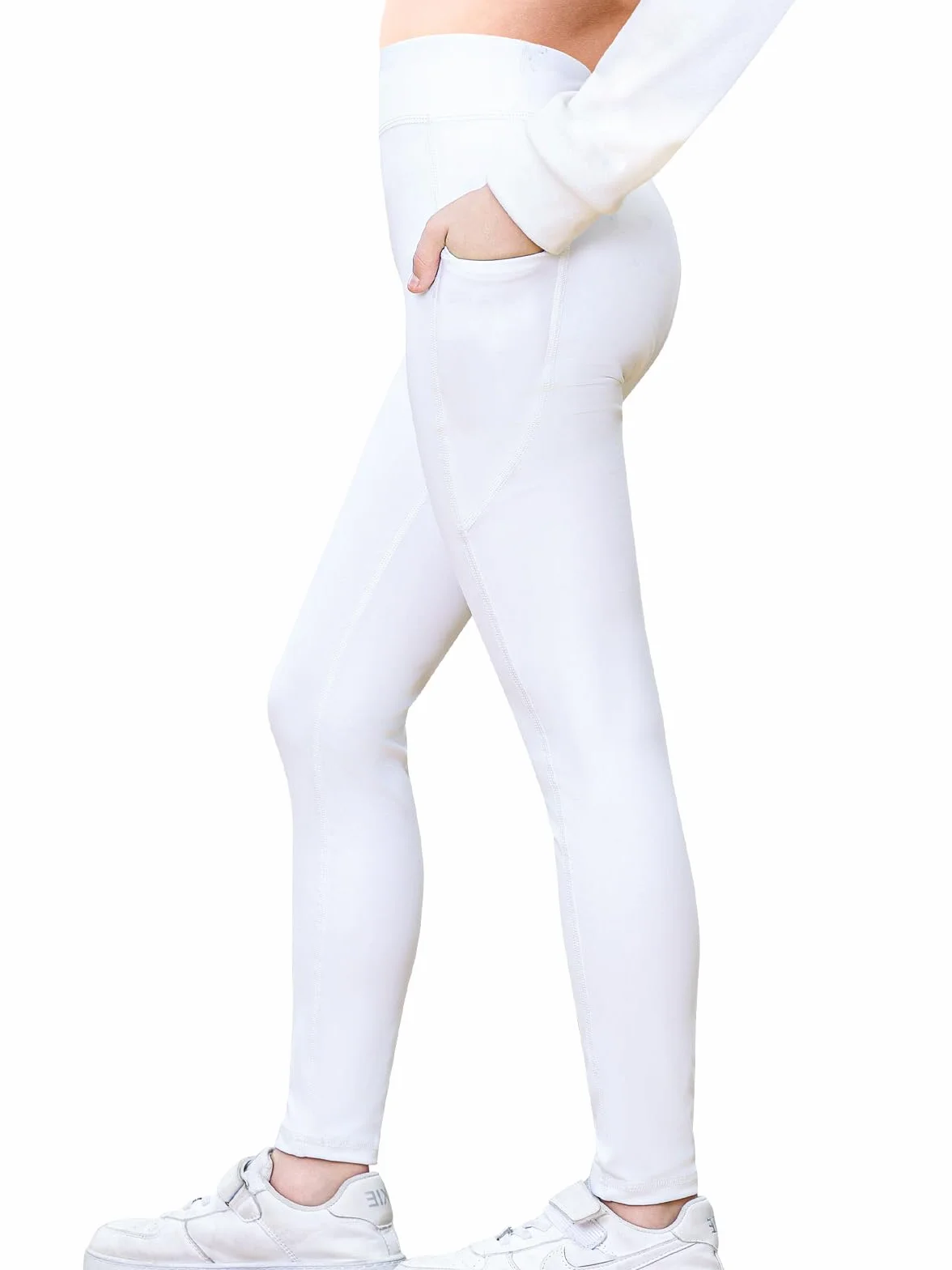 Leggings Sport Fille Taille Elastique Pantalon Yoga 5-12 Ans