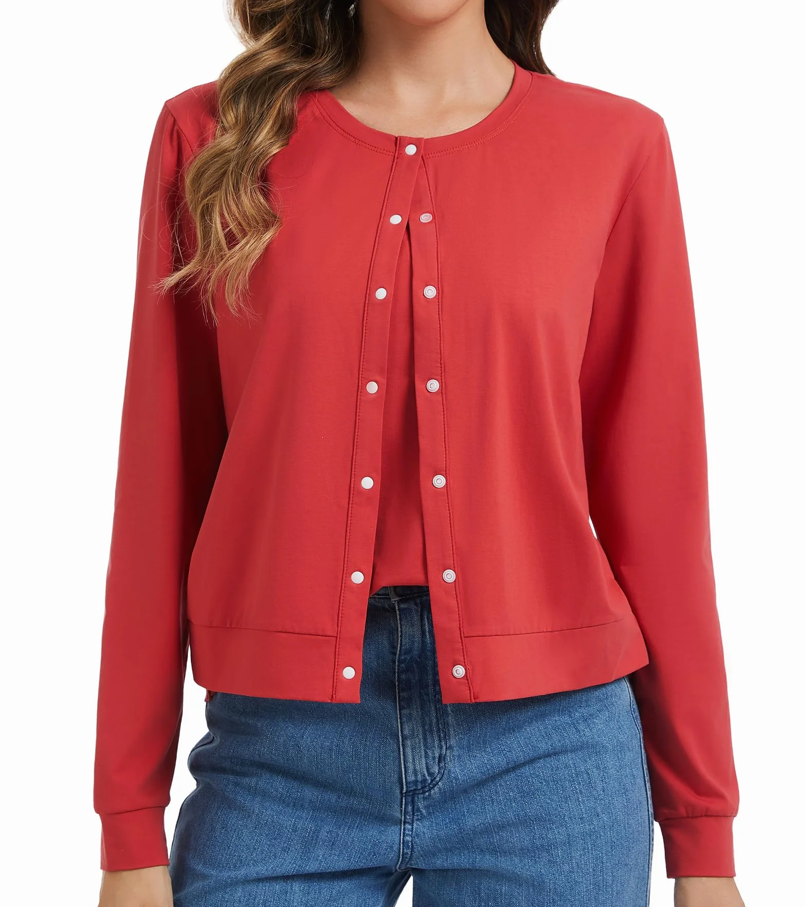 Chemises d'Allaitement pour Femmes Cardigan Hauts d'Allaitement