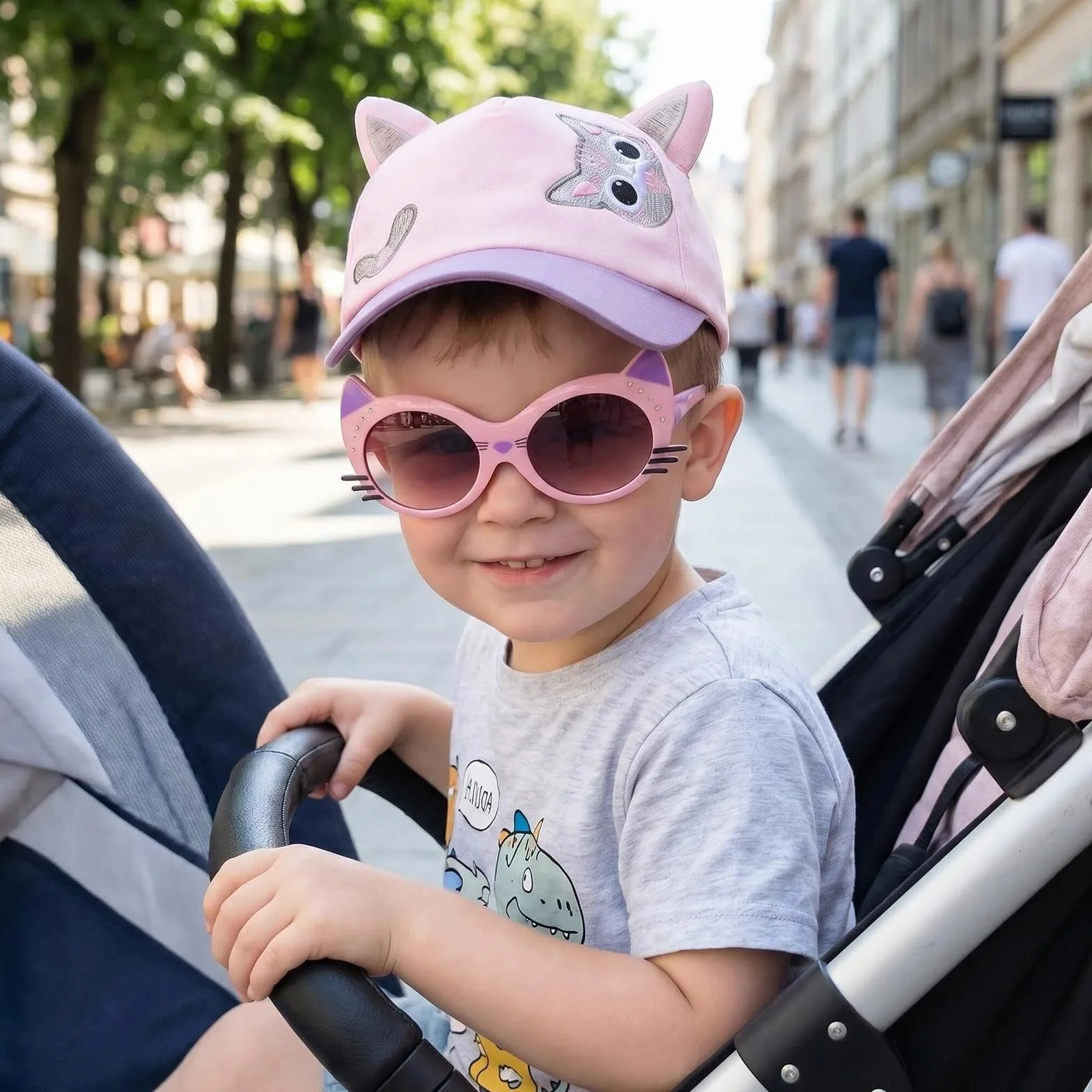 Casquette Enfant Fille Protection UV, Chapeau de Sport Extérieur Été, 50-52cm