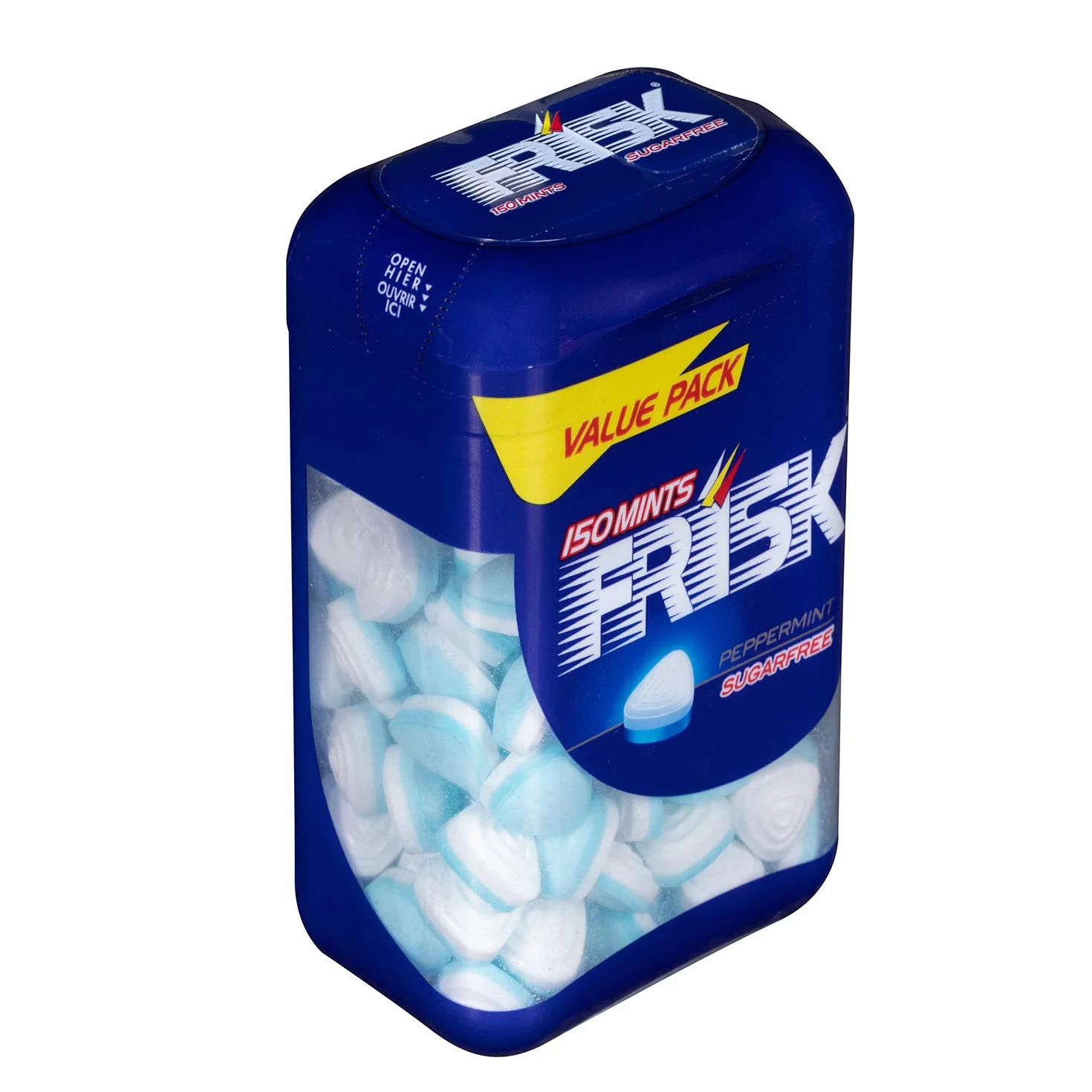 Frisk Pastilles Menthe Poivrée Mini Bonbon Rafraîchissant sans Sucres Boîte 150 Pièces 0.1kg
