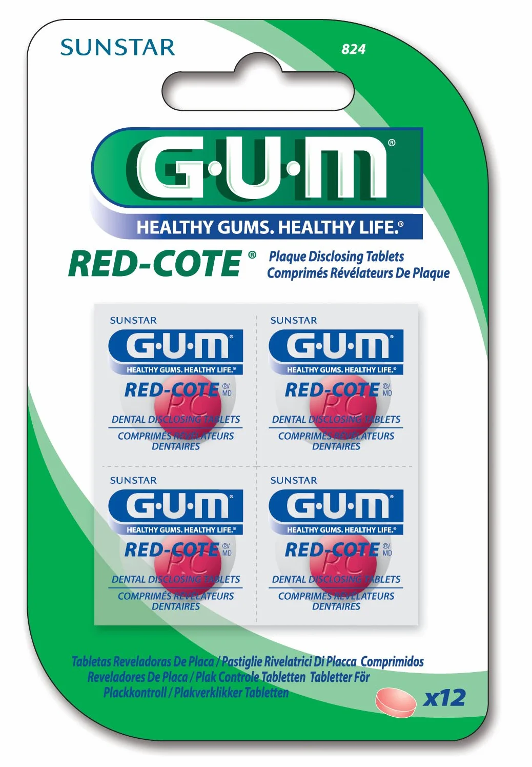 Gum red cote révélateur de plaques