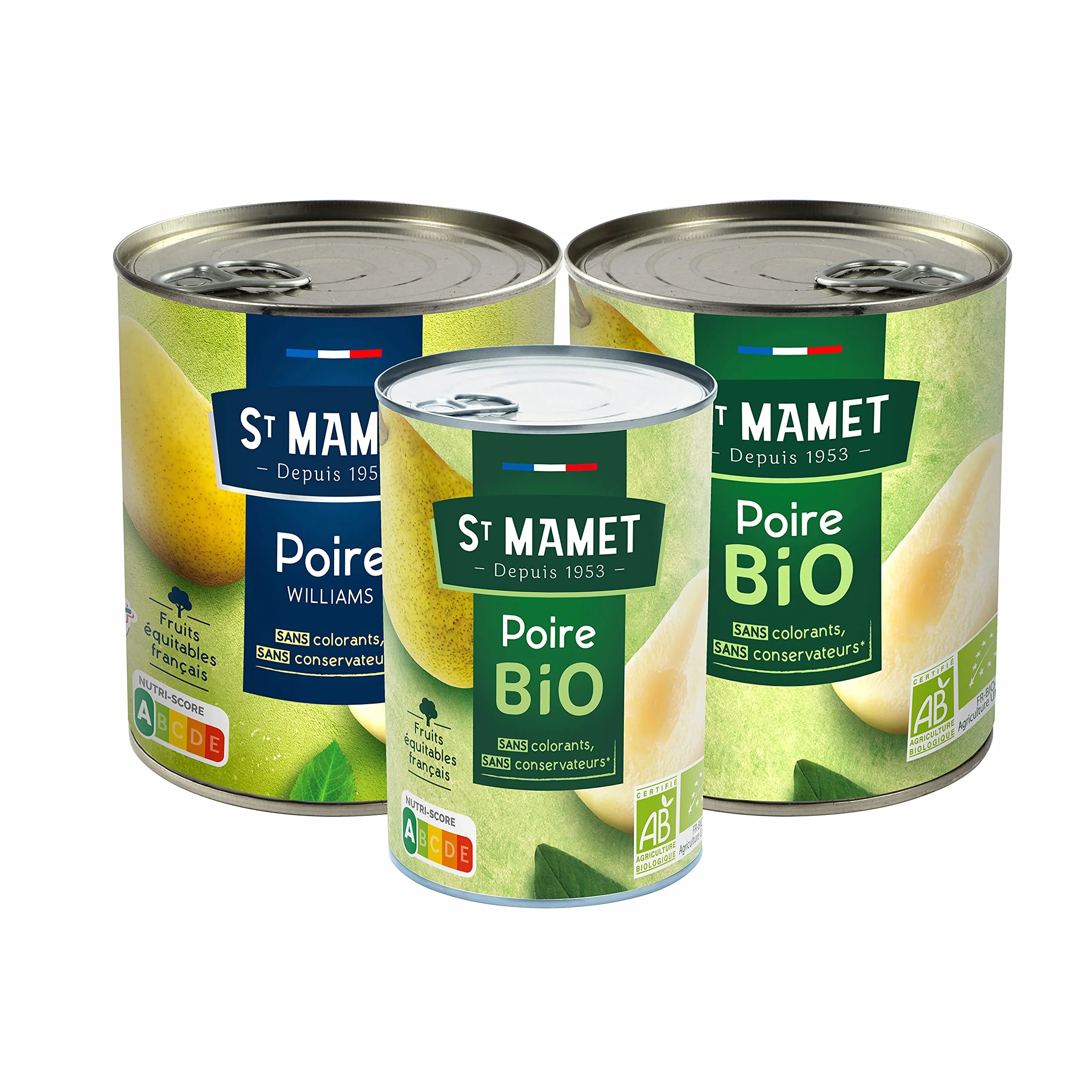 ST MAMET Depuis 1953 Poire Williams 850g Lot de 4