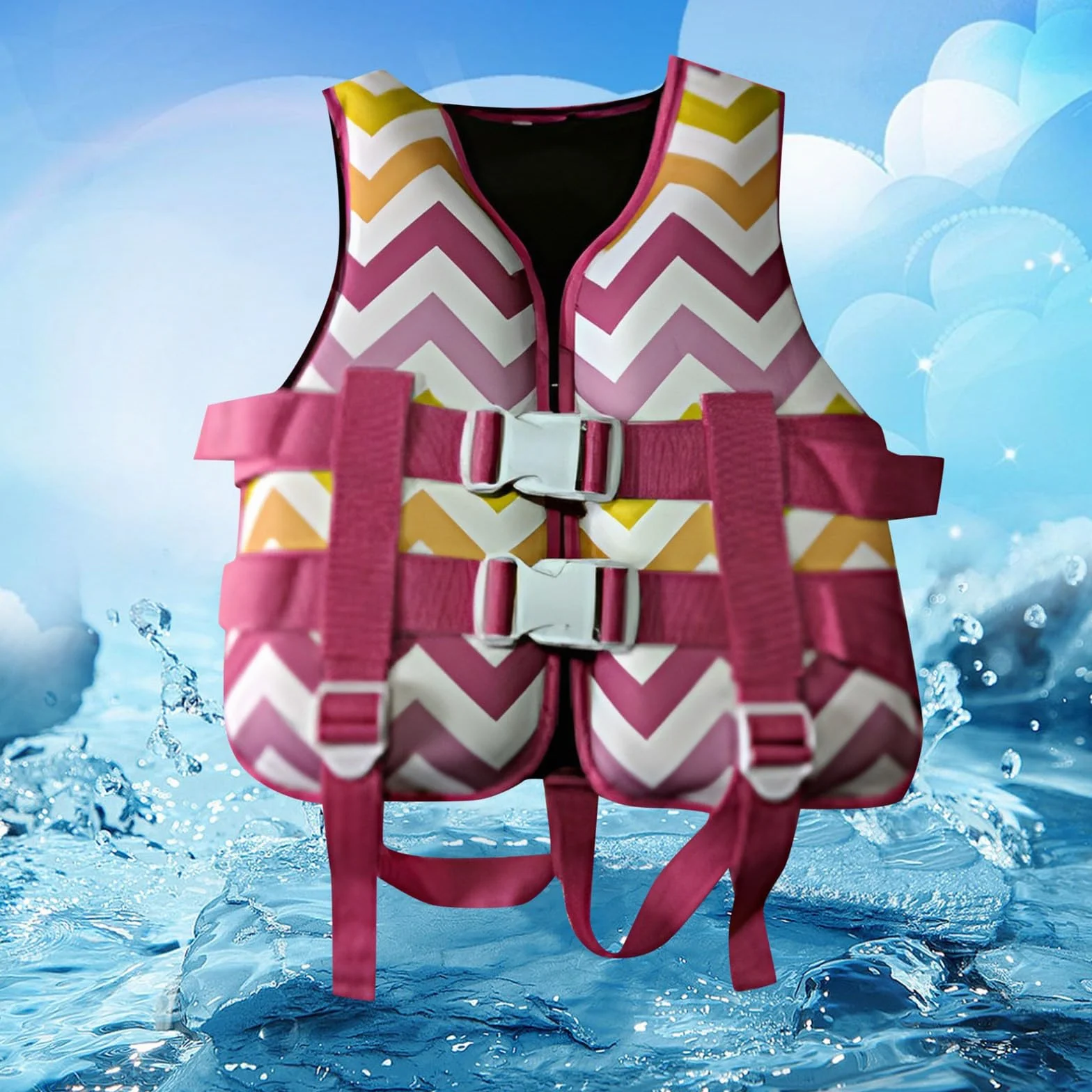 Gilet de Sauvetage Enfant 1-13 Ans Gilet Natation Piscine Filles Garçons
