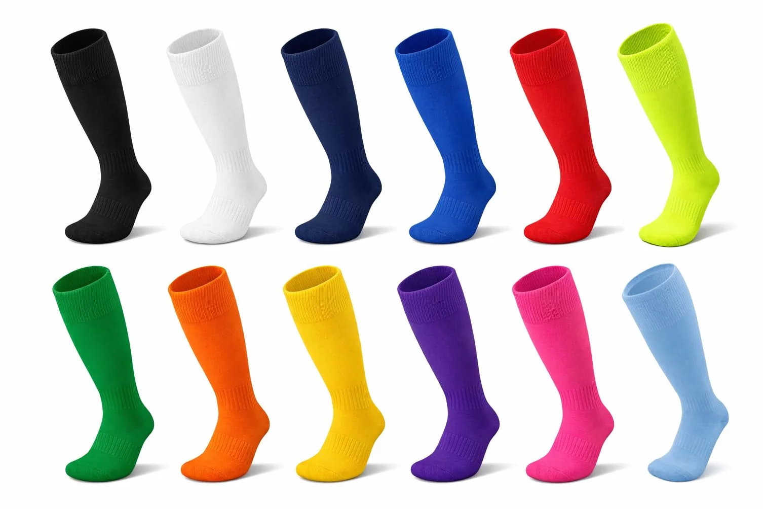 1STLY PHYSIQUE Chaussettes montantes anti-transpiration enfant Taille 32-37