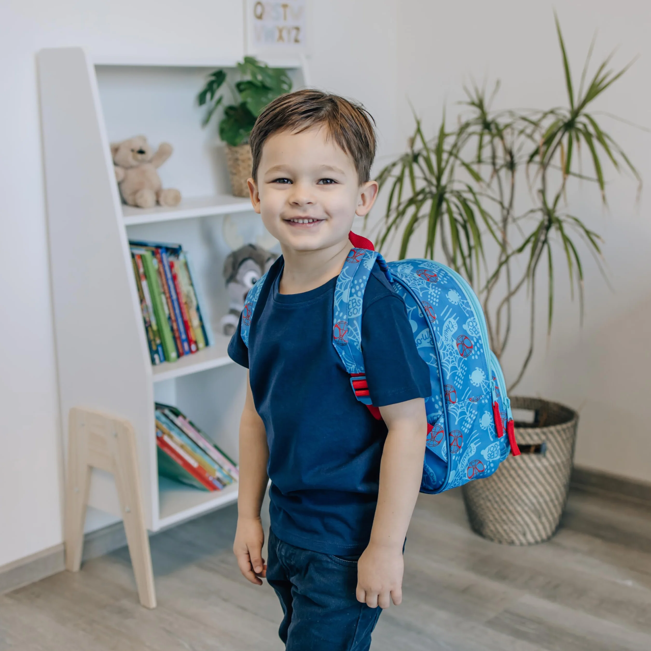 Sac à Dos Enfant Spidey avec Poche Frontale pour Maternelle Loisirs Voyages à partir de 4 Ans