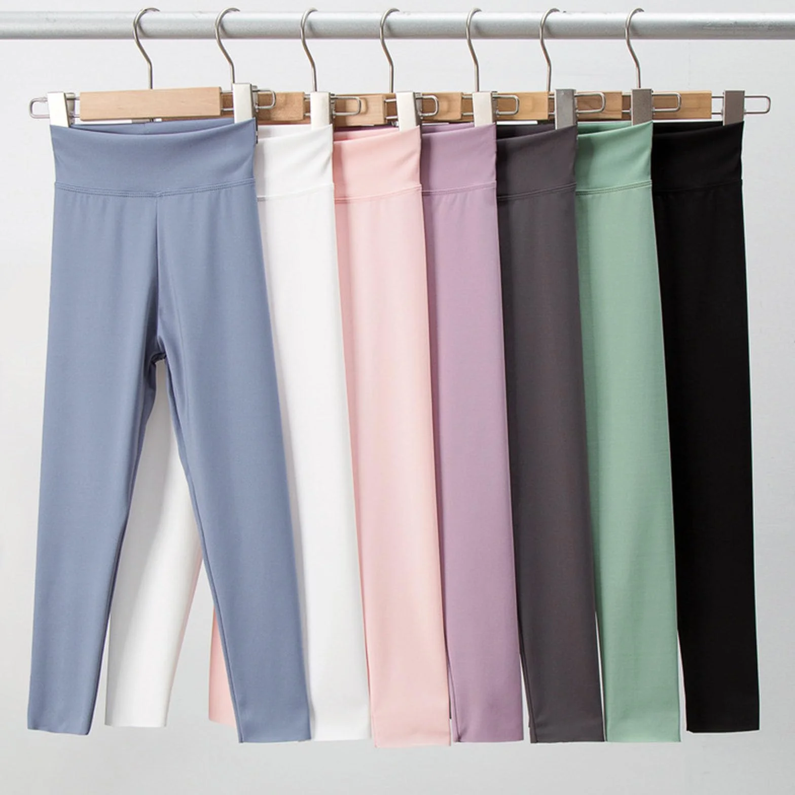 Collants douillets enfant unisexe pantalon sport doux legging élastique opaque respirant couleur unie