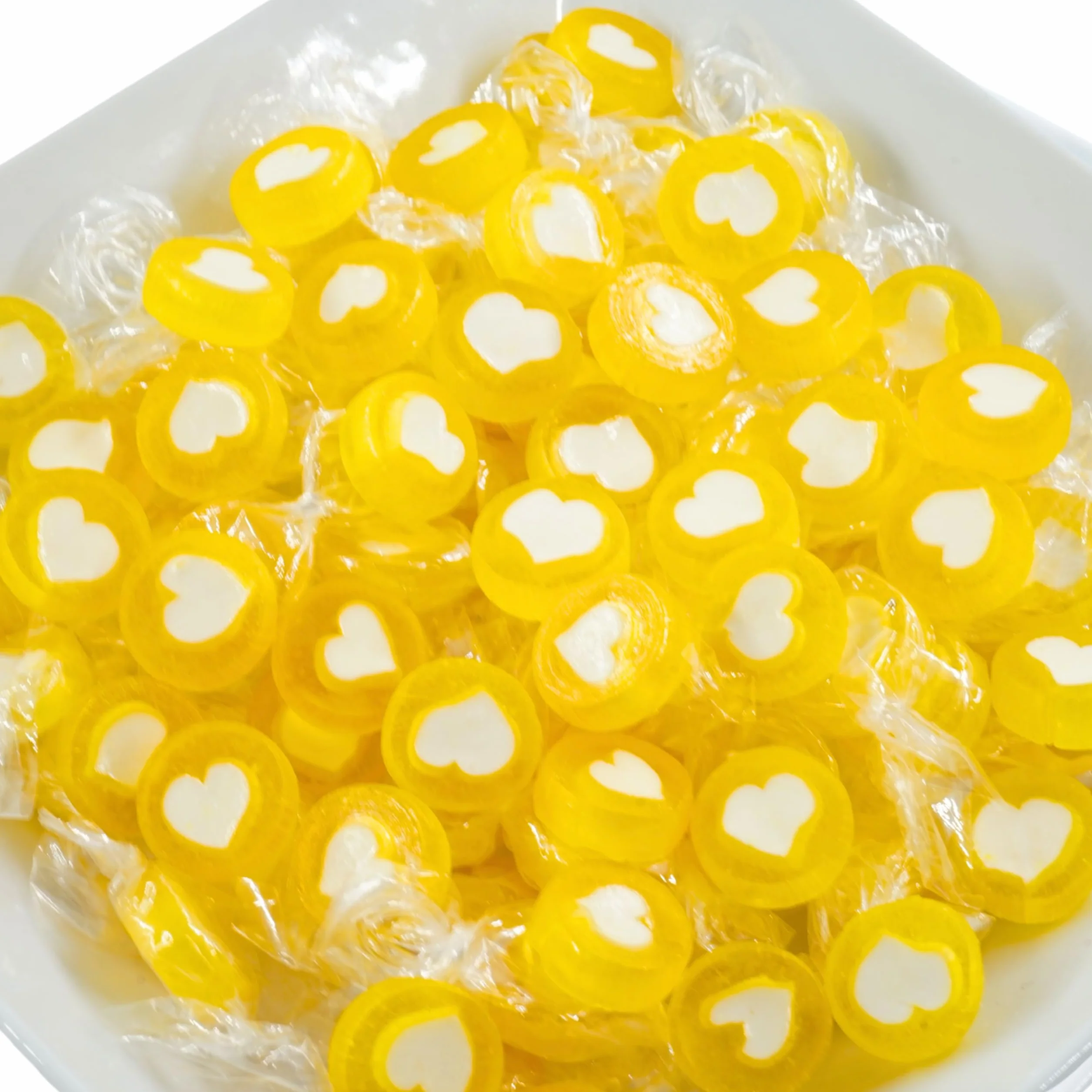 EinsSein Bonbons mariage jaune or blanc 500g | 130 pièces dragées | Bonbons déco table mariage baptême anniversaire communion Pâques