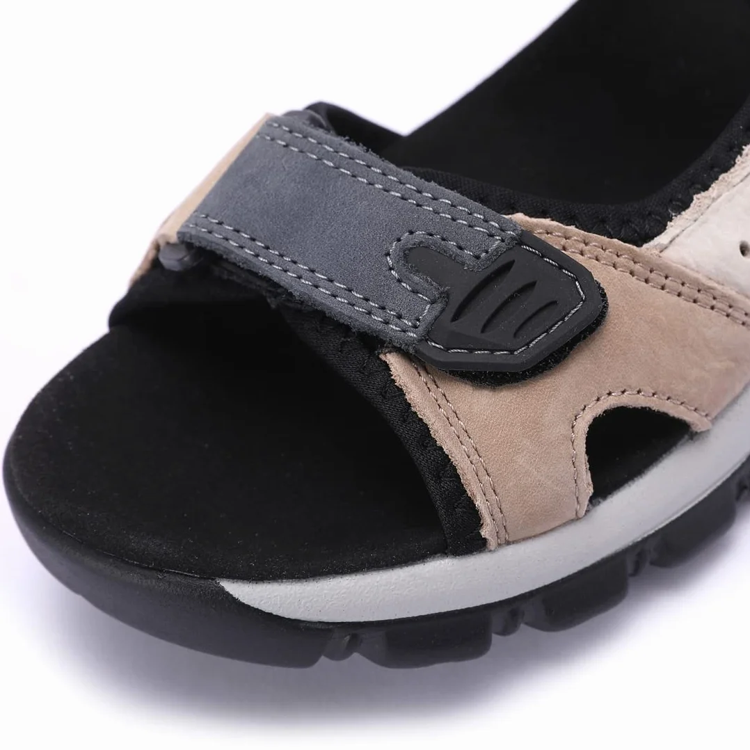 Sandales en Cuir pour Femmes Randonnée Sport d'Extérieur SL256EU