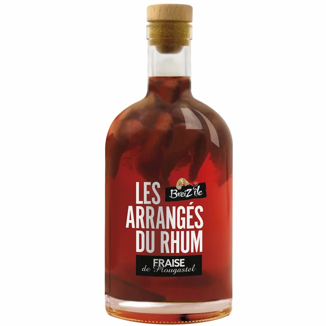 Breiz'Ile - Les arrangés du rhum - Fraise de Plougastel - Punch au rhum - 28,0% Vol. 70cl