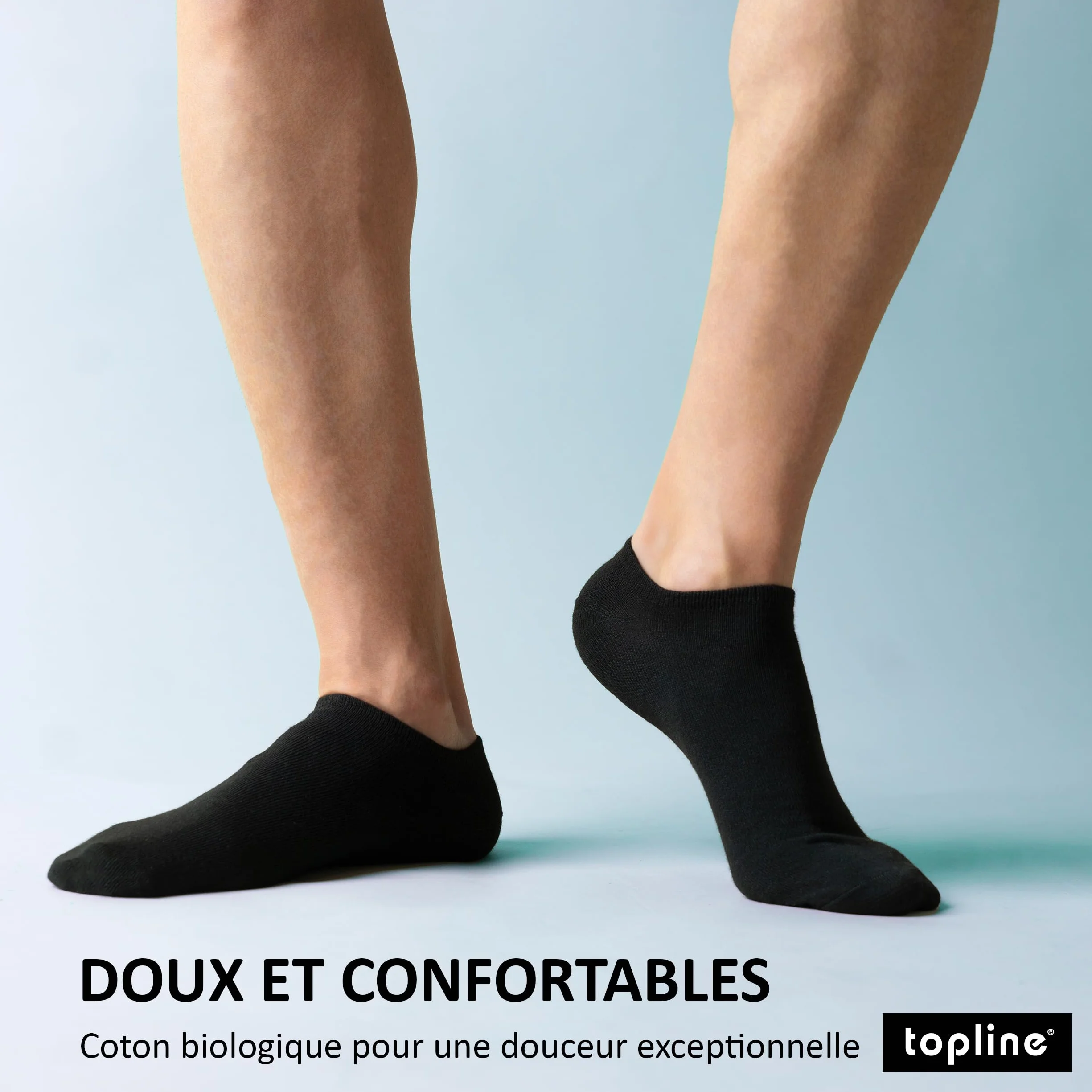 Chaussettes Basses Homme Femme - Socquettes Courtes Coton Respirant