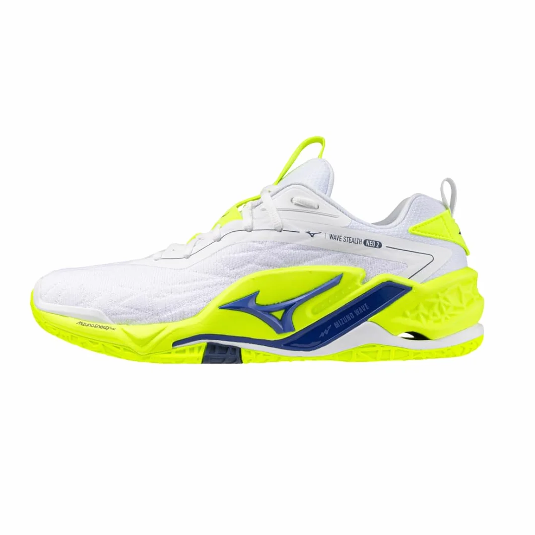 Mizuno Wave Stealth Neo 2 Chaussures de handball ENERZY NXT Tige maille gaufrée semelle Wave