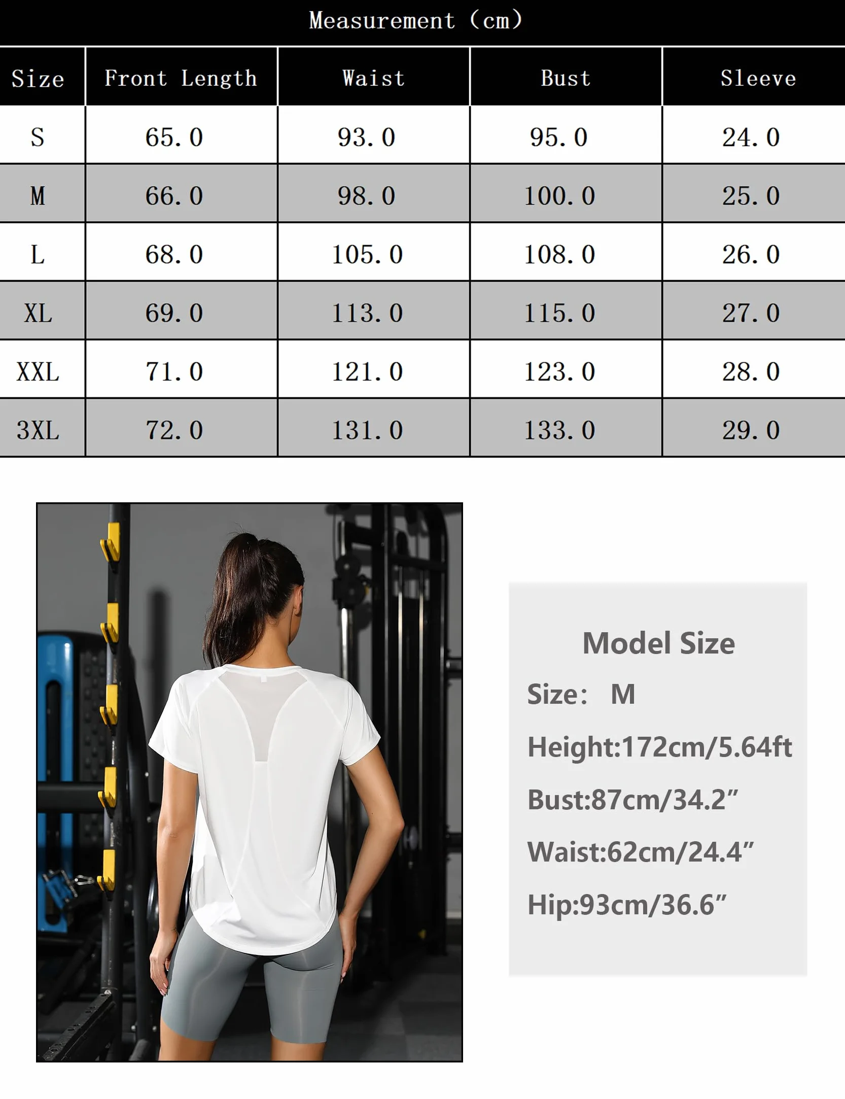 Tee Shirt Sport Femme à Manches Courtes Séchage Rapide Top Fitness Yoga Pilates Jogging