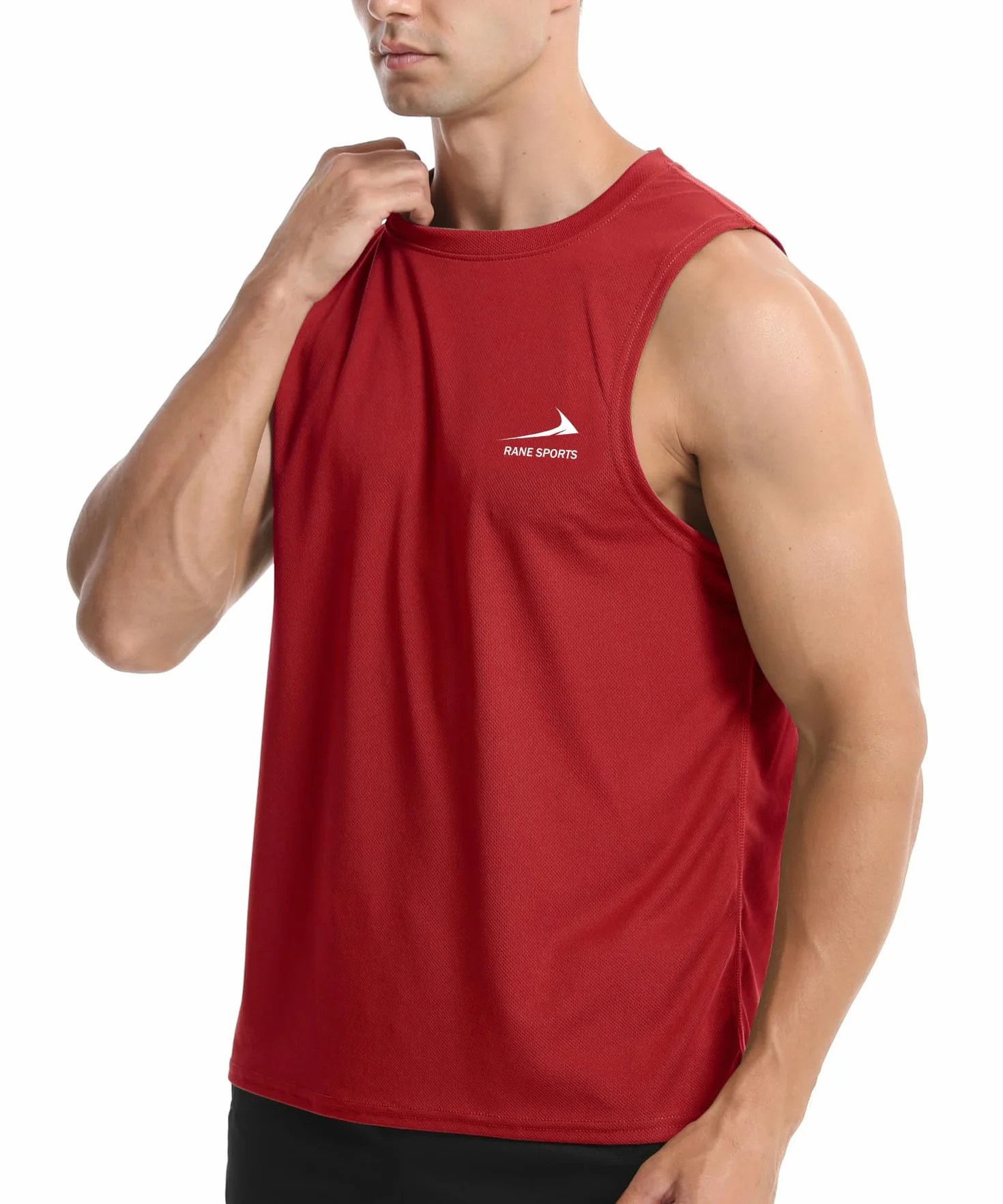 Gilet sans Manches Homme Course Gym Séchage Rapide Respirant T-Shirt Sport