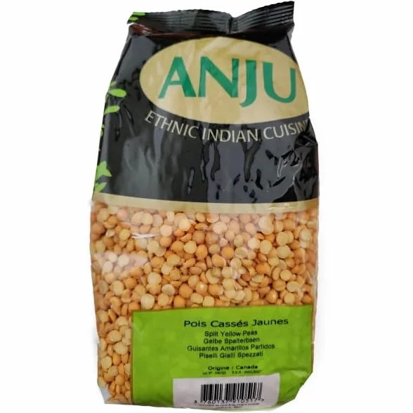 Pois cassés jaunes pour cuisine indienne 1kg