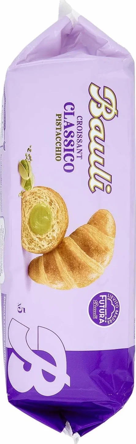 Italian Gourmet Bundle Croissants aux pistaches 3 x 250 g + pulpe italienne Gourmet – Pâtisserie italienne, Croissants farcis avec crème de pistache, snack sucré pour café, bureau