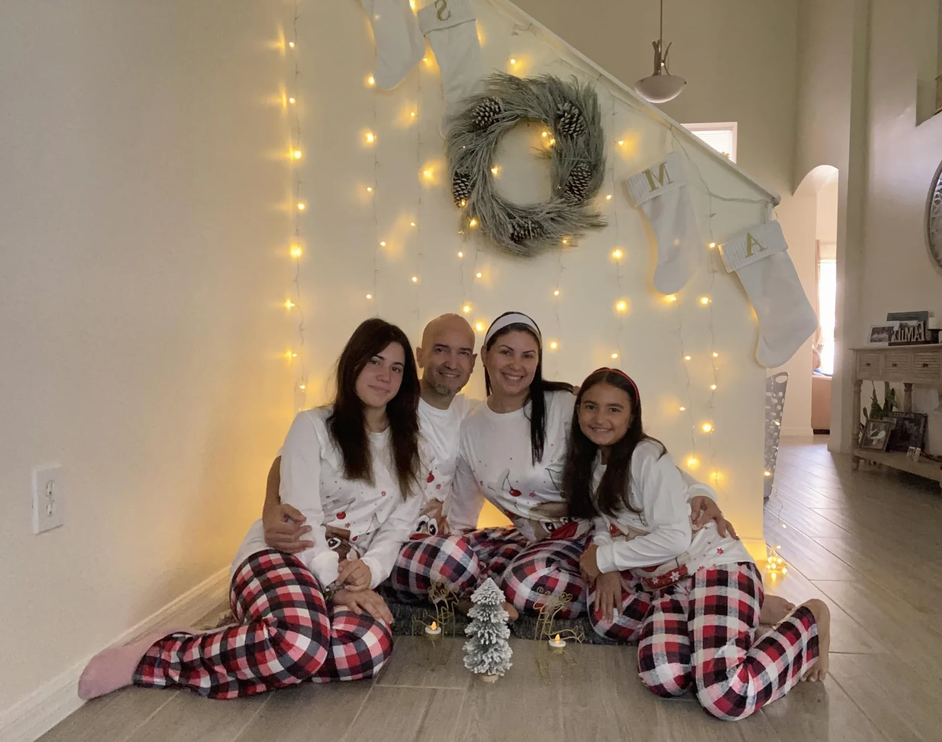SAMGU Ensemble Pyjama Noël Famille Manche Longue Costume Set Automne Hiver